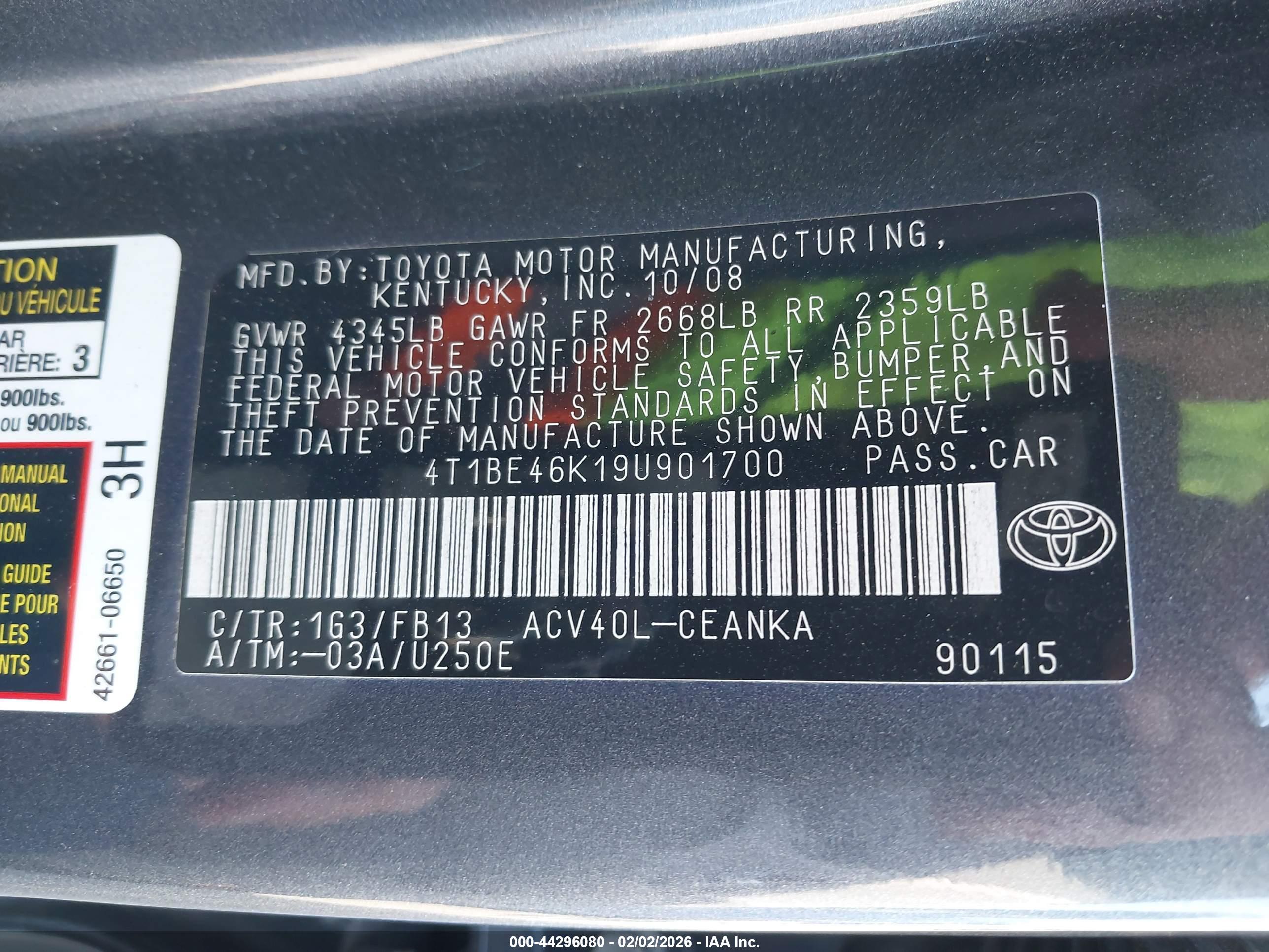 TOYOTA CAMRY image 9