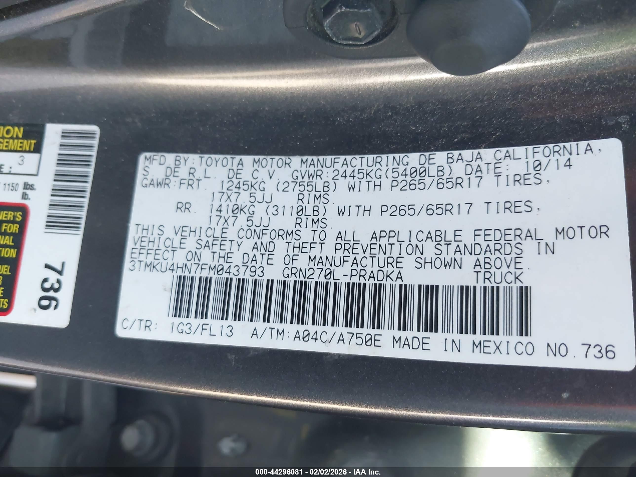 TOYOTA TACOMA image 9