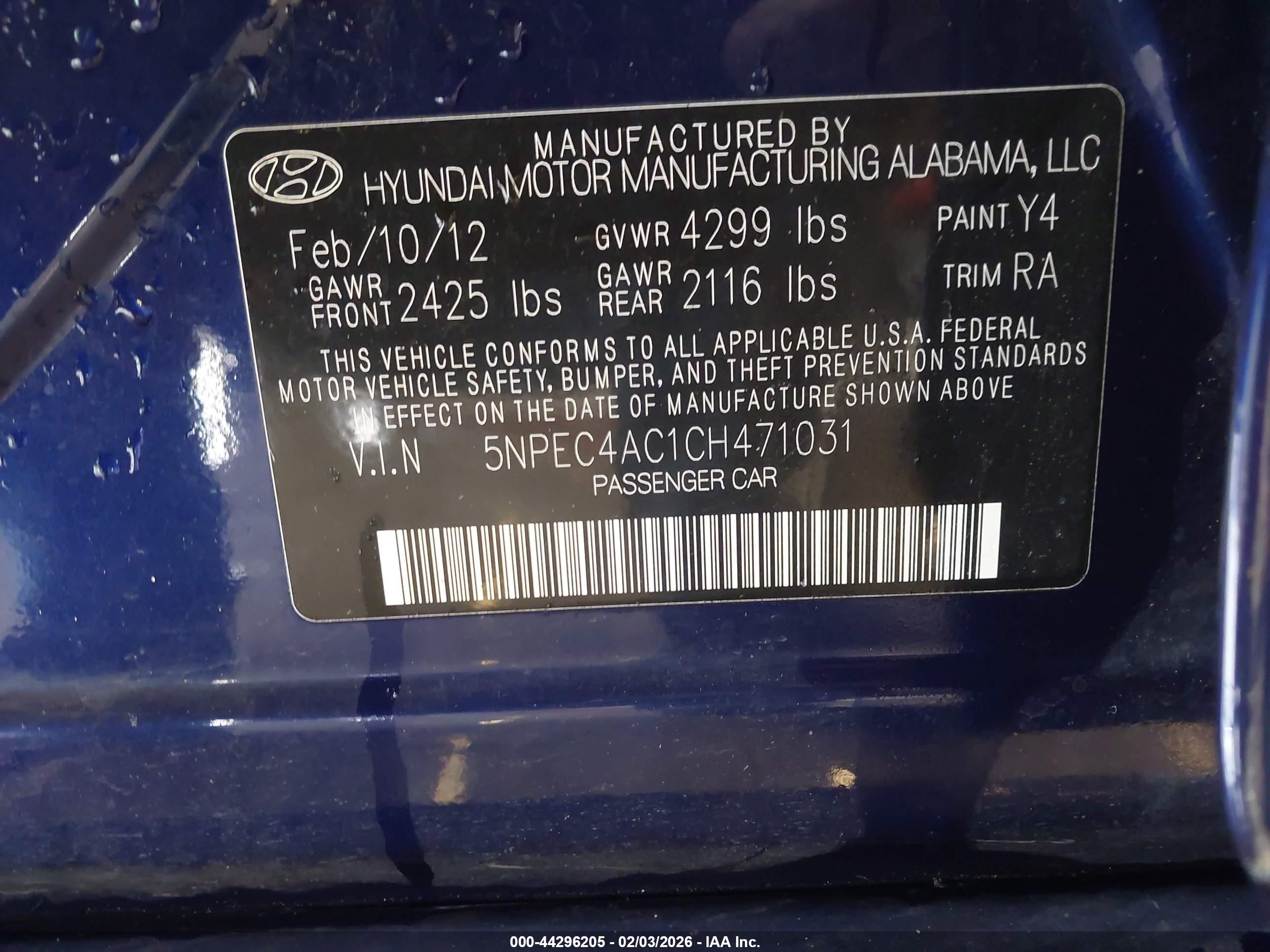 HYUNDAI SONATA image 9