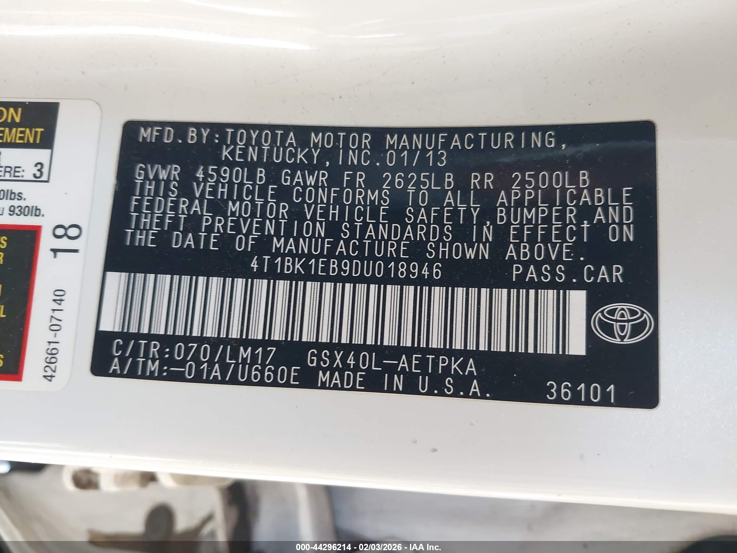 TOYOTA AVALON image 9