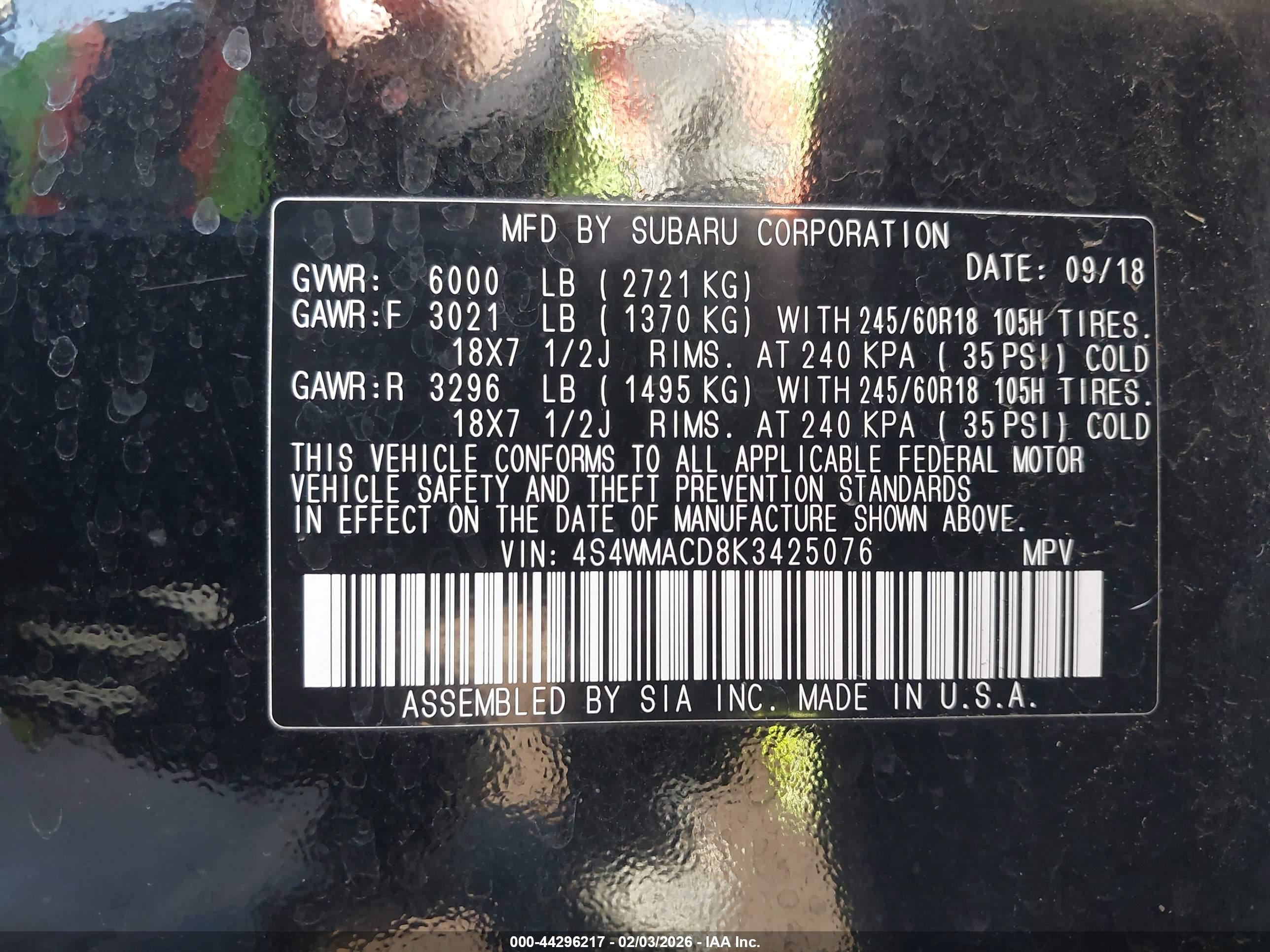 SUBARU ASCENT image 9
