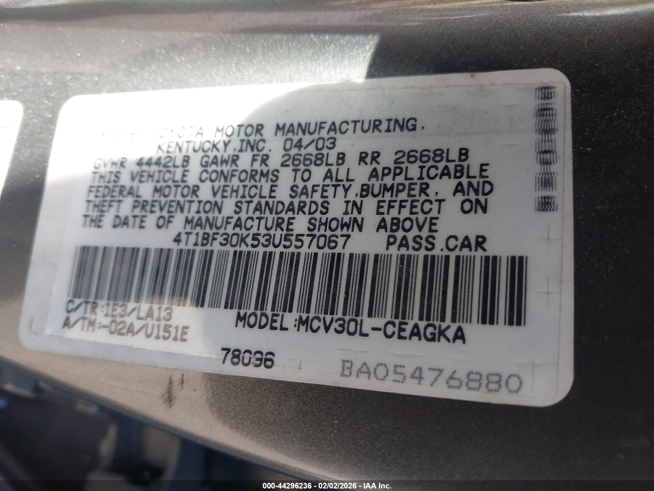 TOYOTA CAMRY image 9