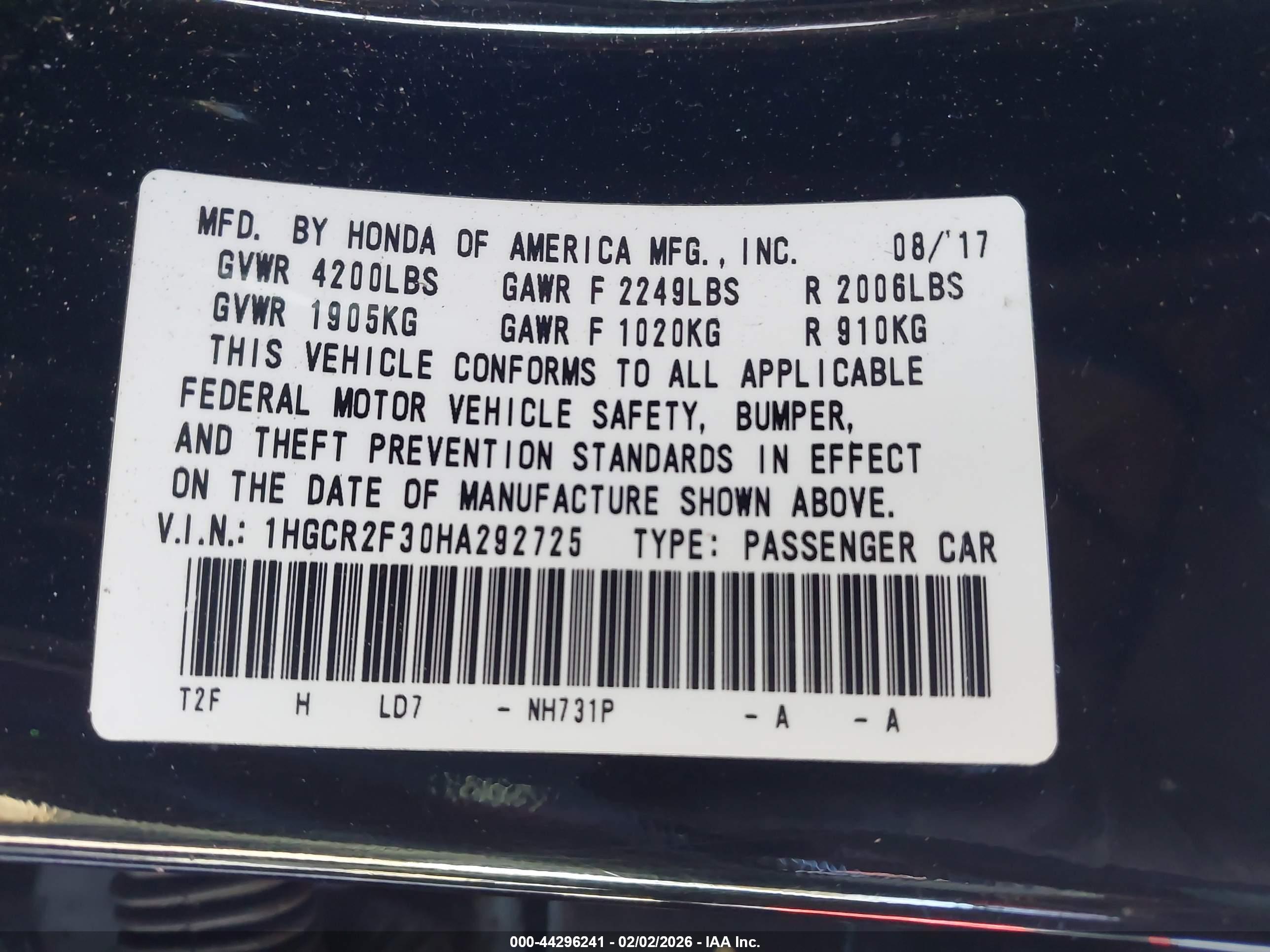 HONDA ACCORD image 9