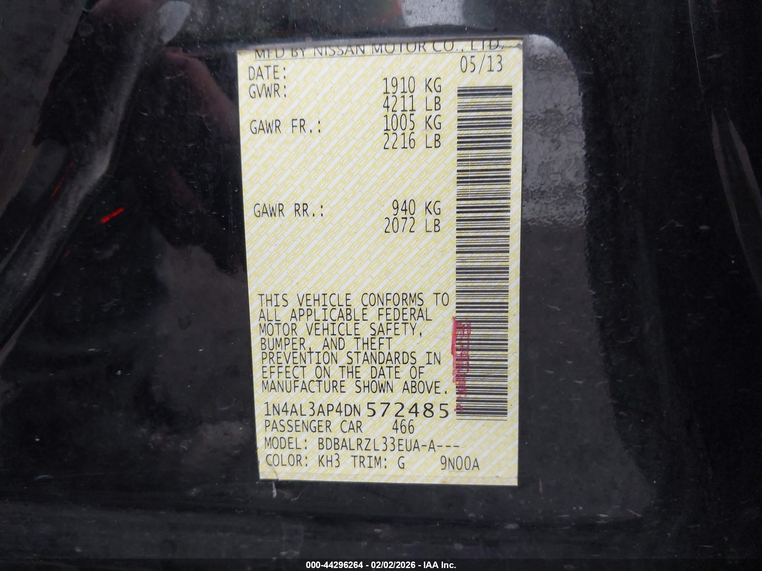NISSAN ALTIMA image 9