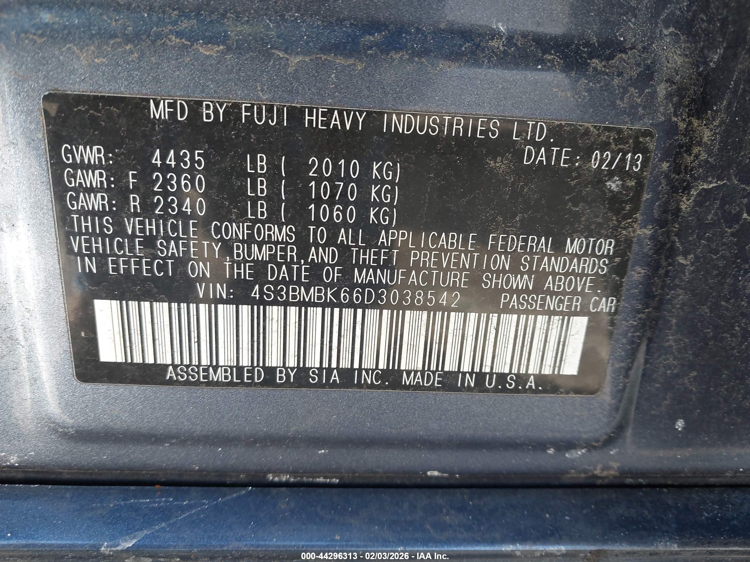 SUBARU LEGACY image 9