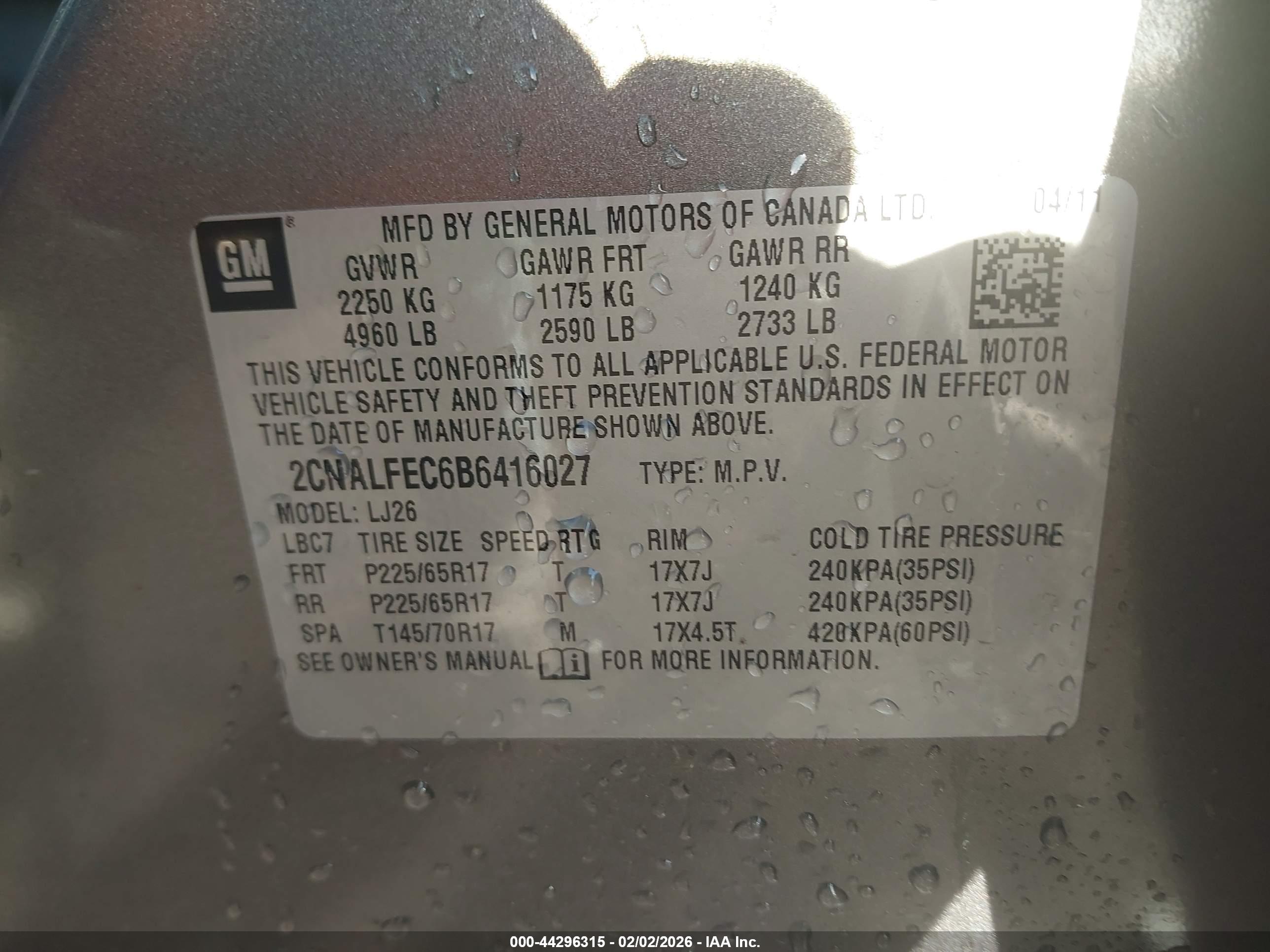 CHEVROLET EQUINOX image 9