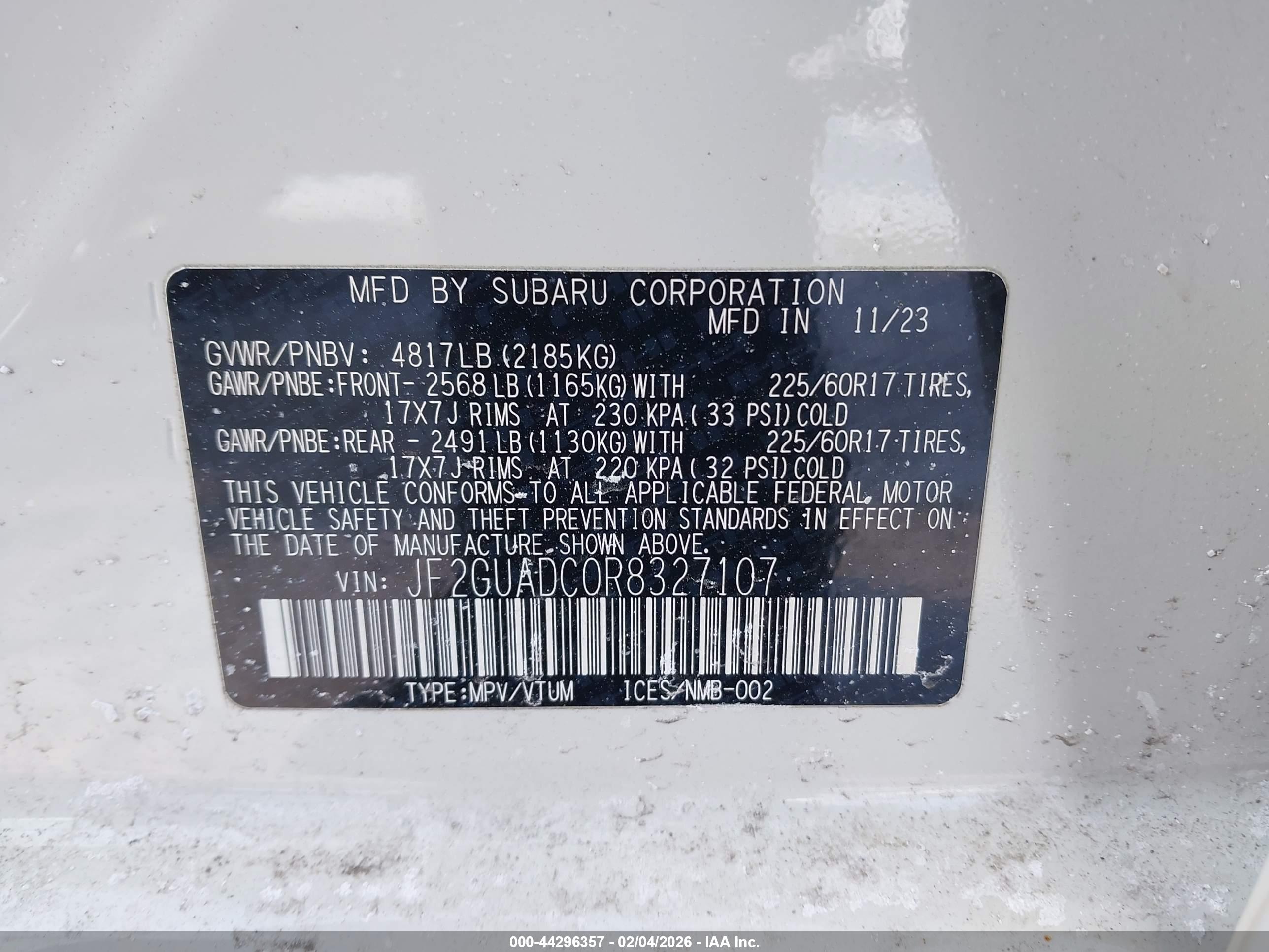SUBARU CROSSTREK image 9
