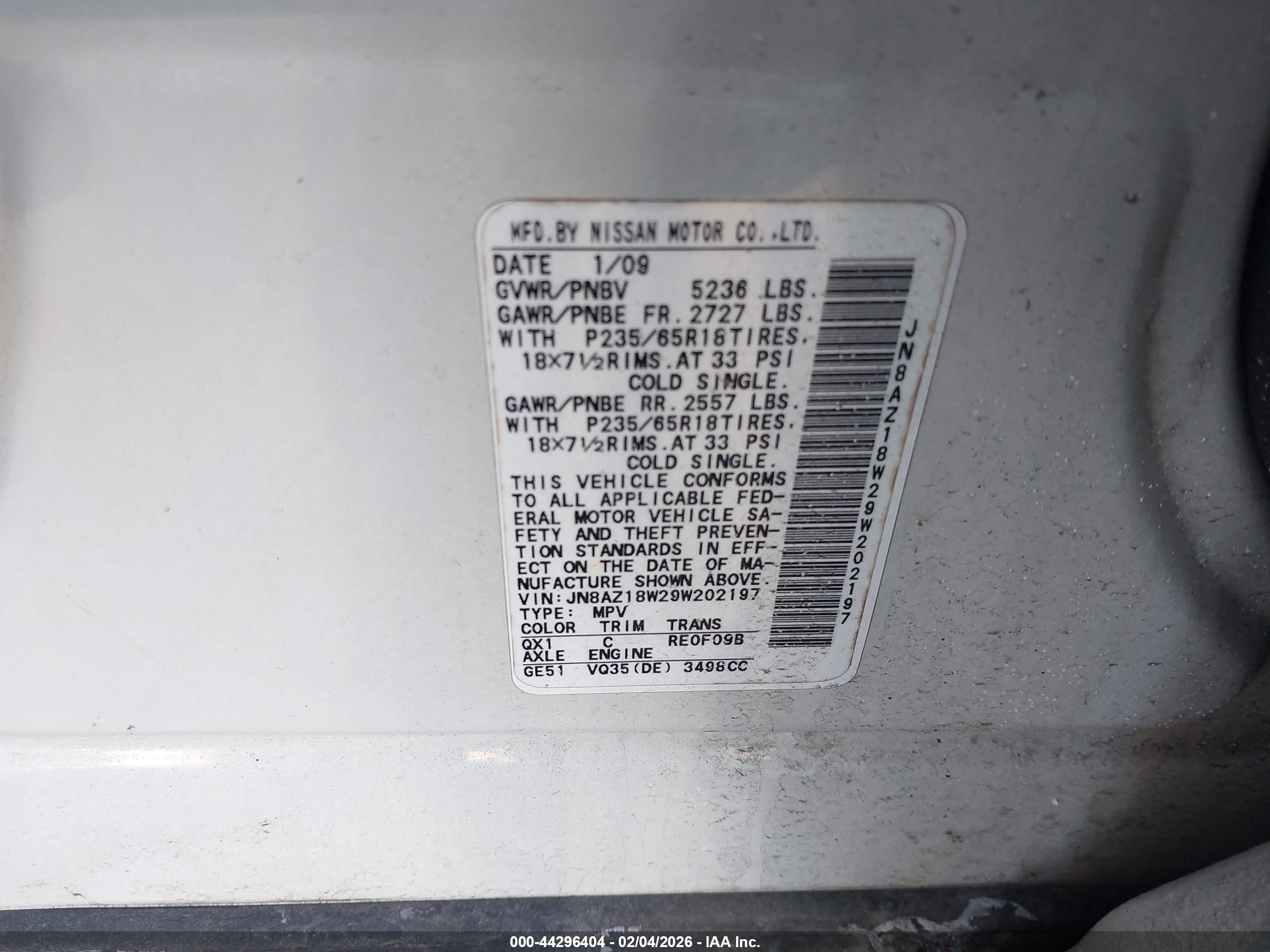 NISSAN MURANO image 9