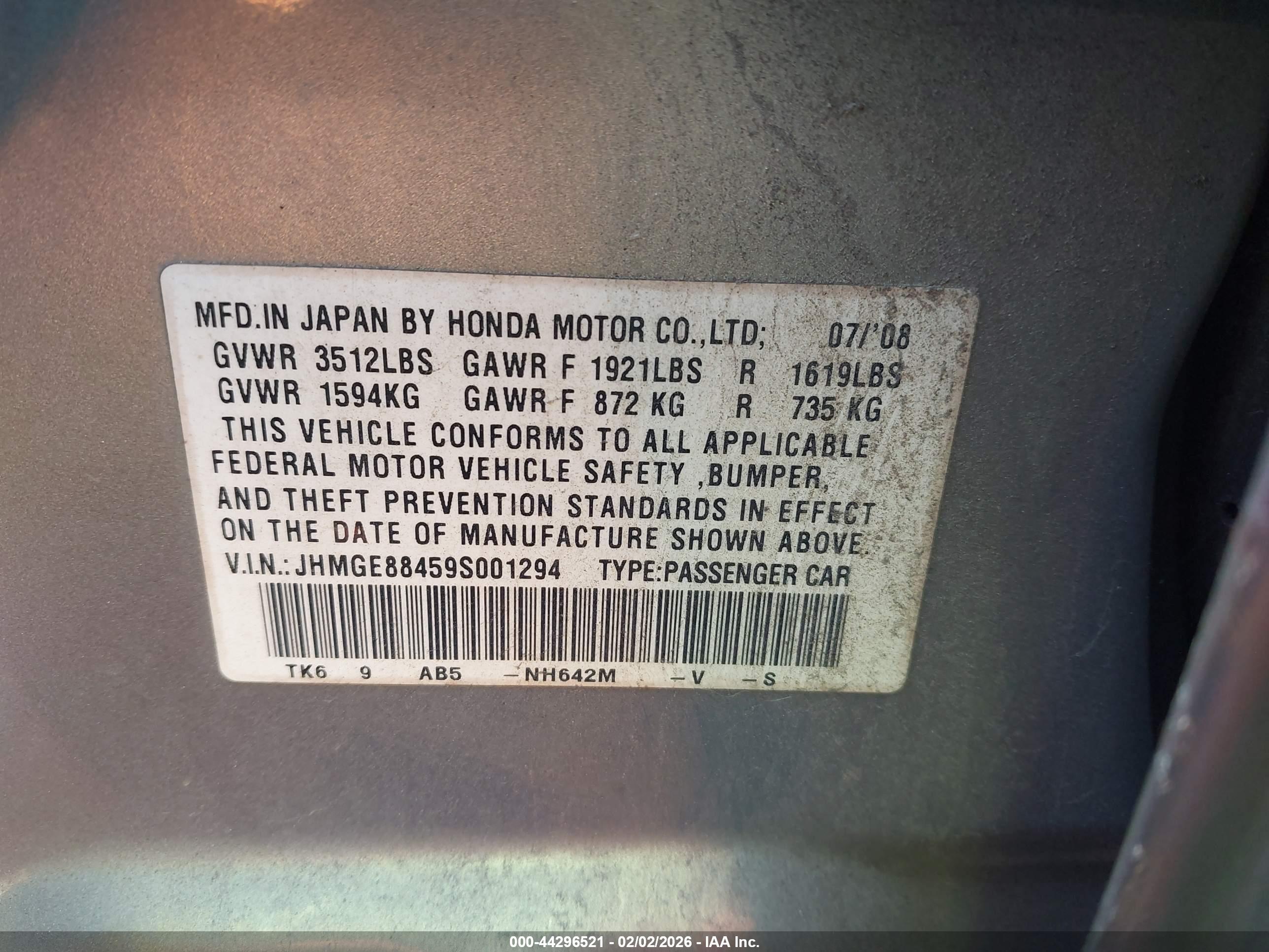 HONDA FIT image 9