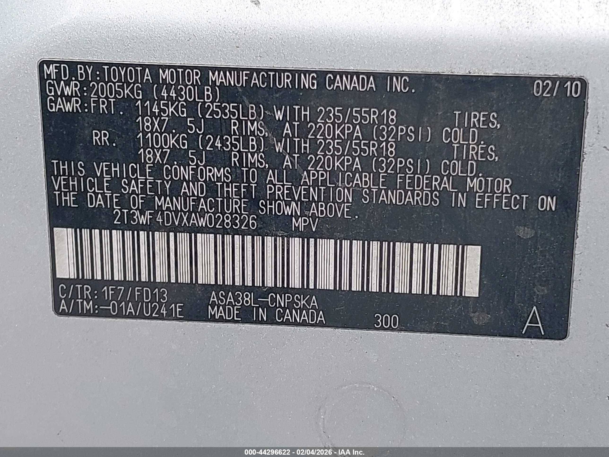 TOYOTA RAV4 image 9