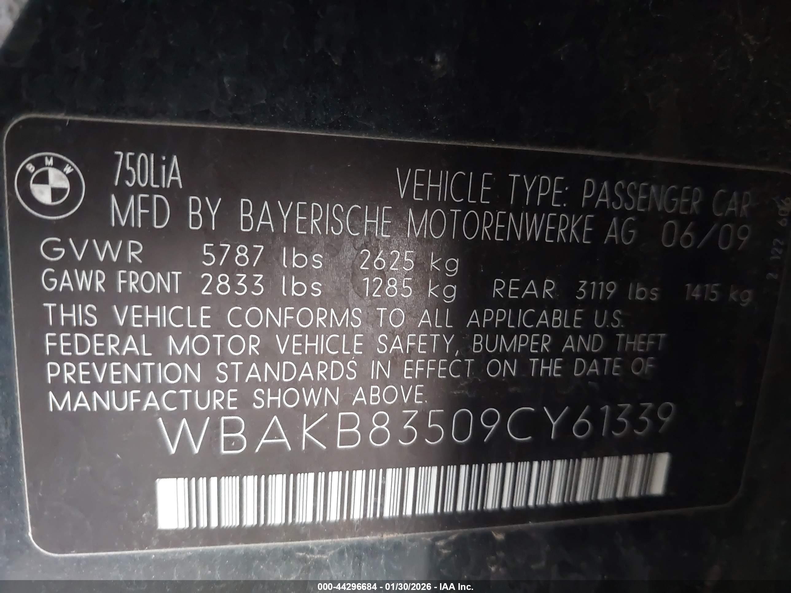 BMW 750LI image 9