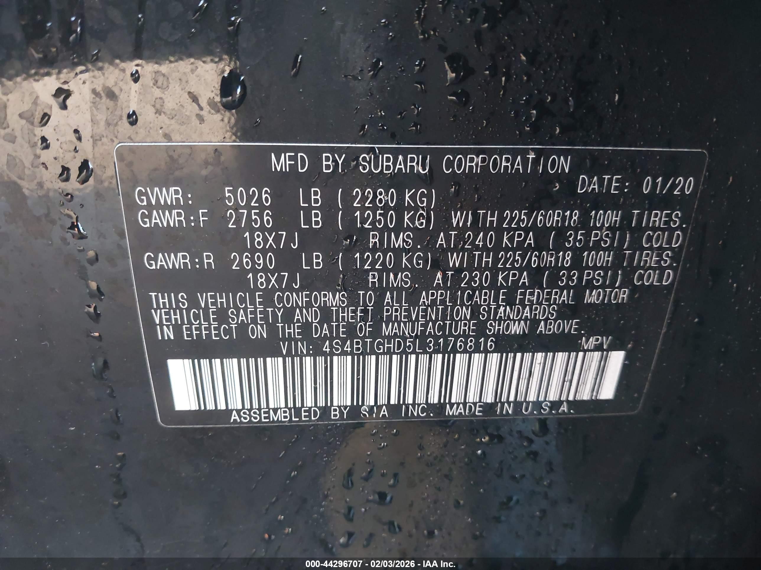 SUBARU OUTBACK image 9