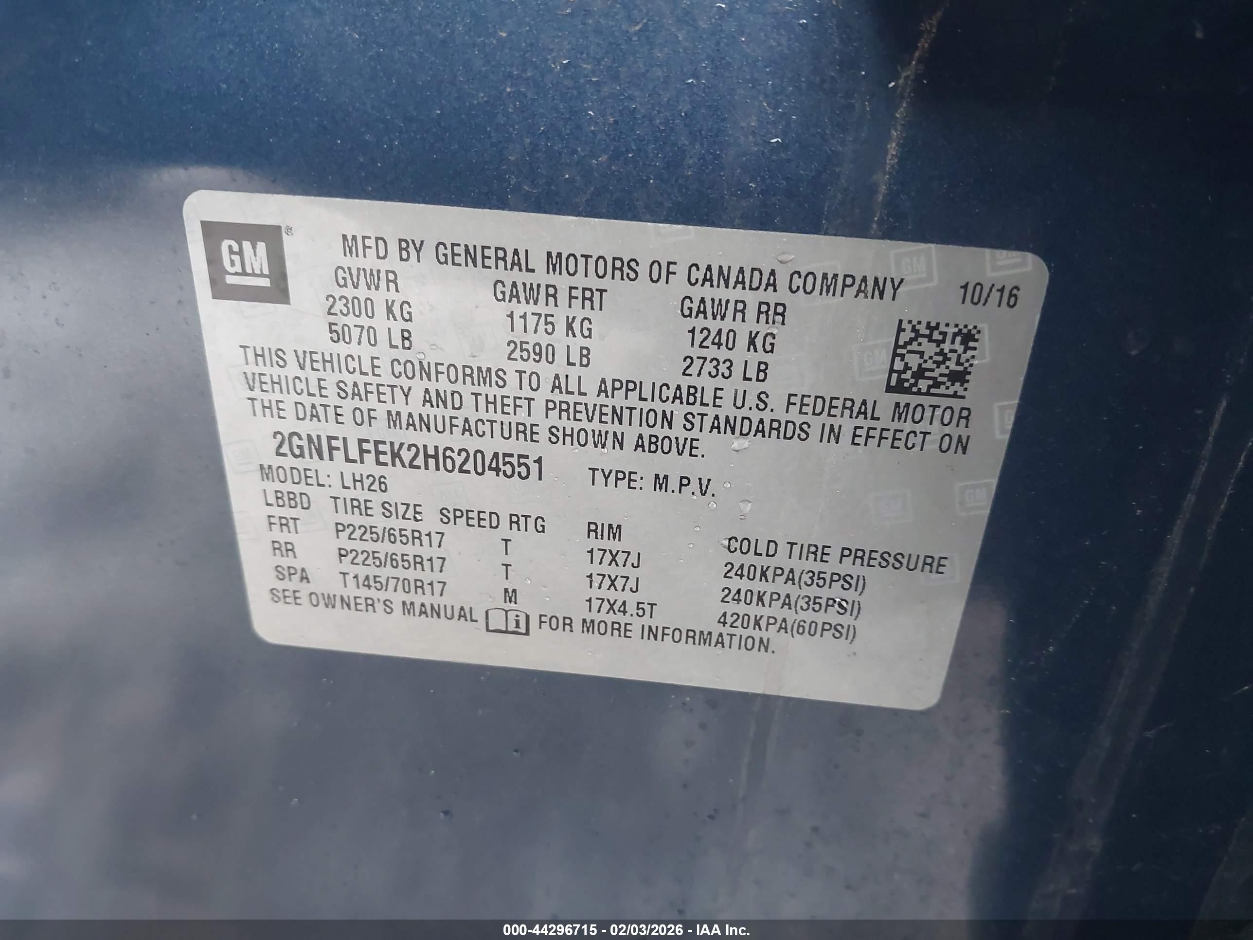 CHEVROLET EQUINOX image 9