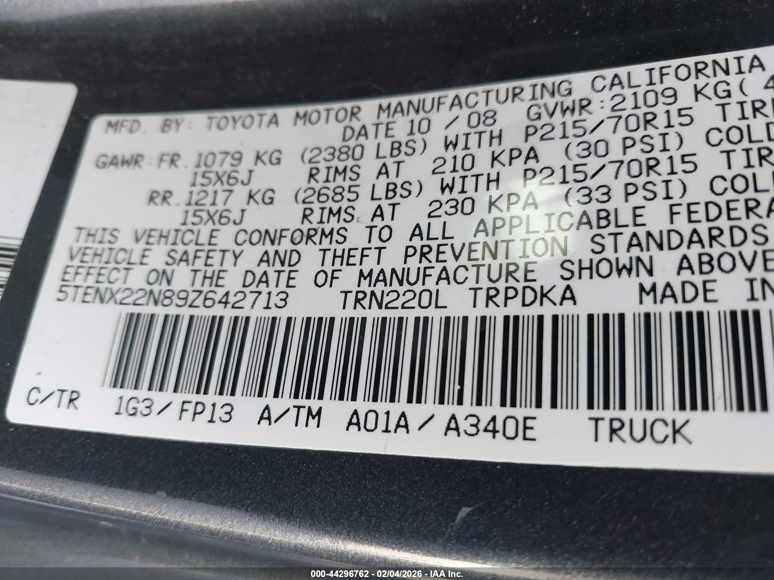 TOYOTA TACOMA image 9
