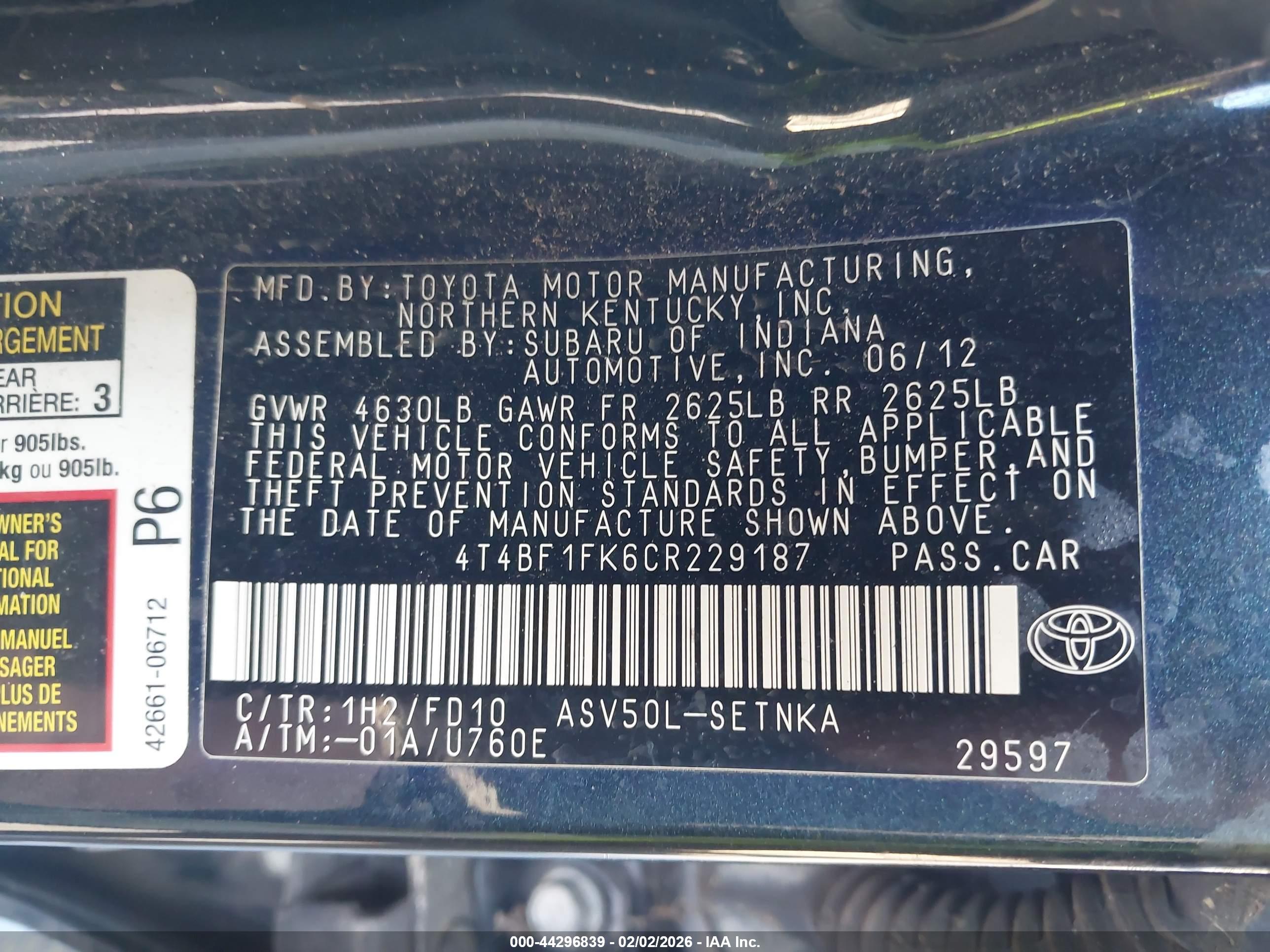TOYOTA CAMRY image 9