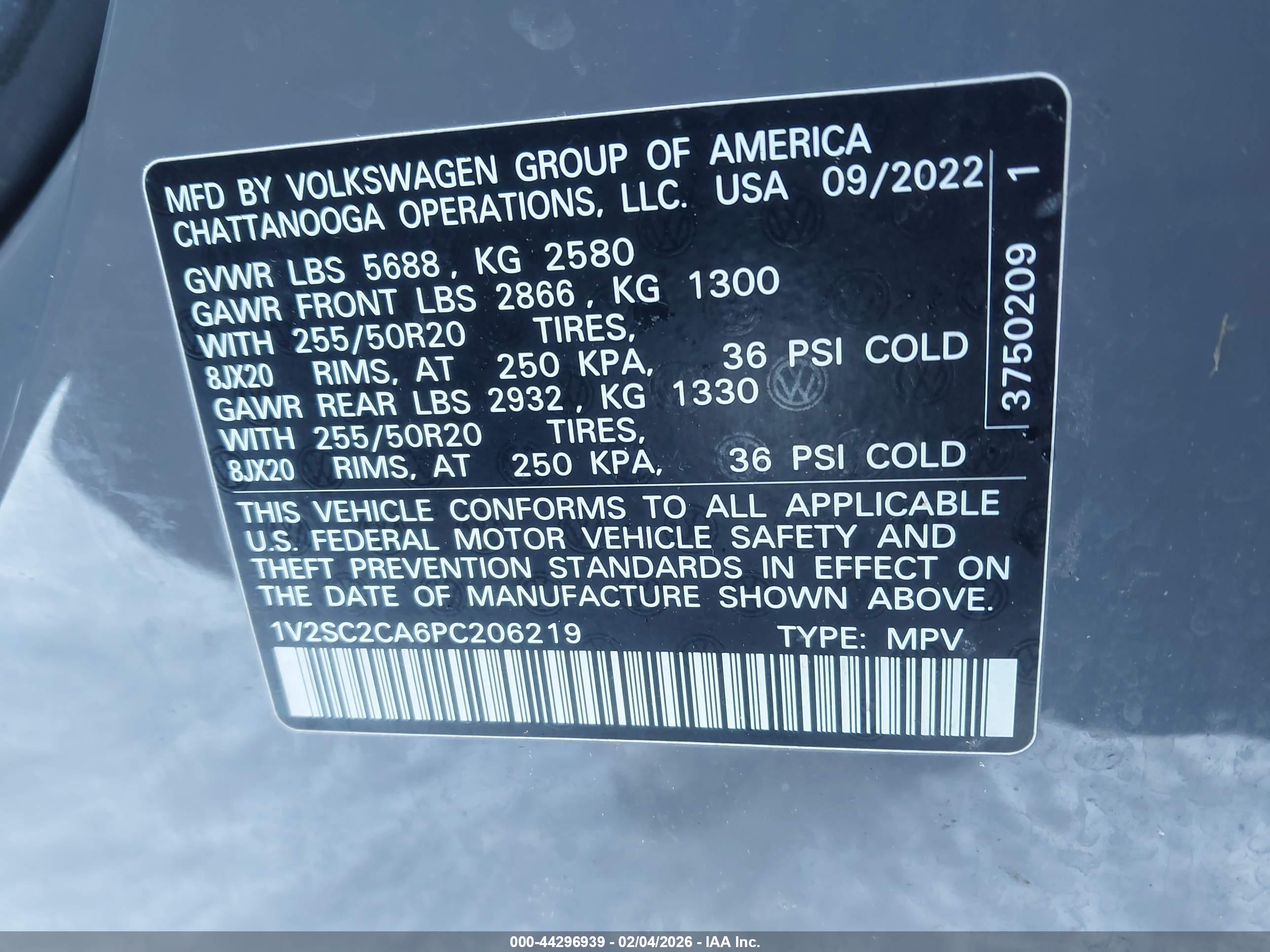 VOLKSWAGEN ATLAS image 9