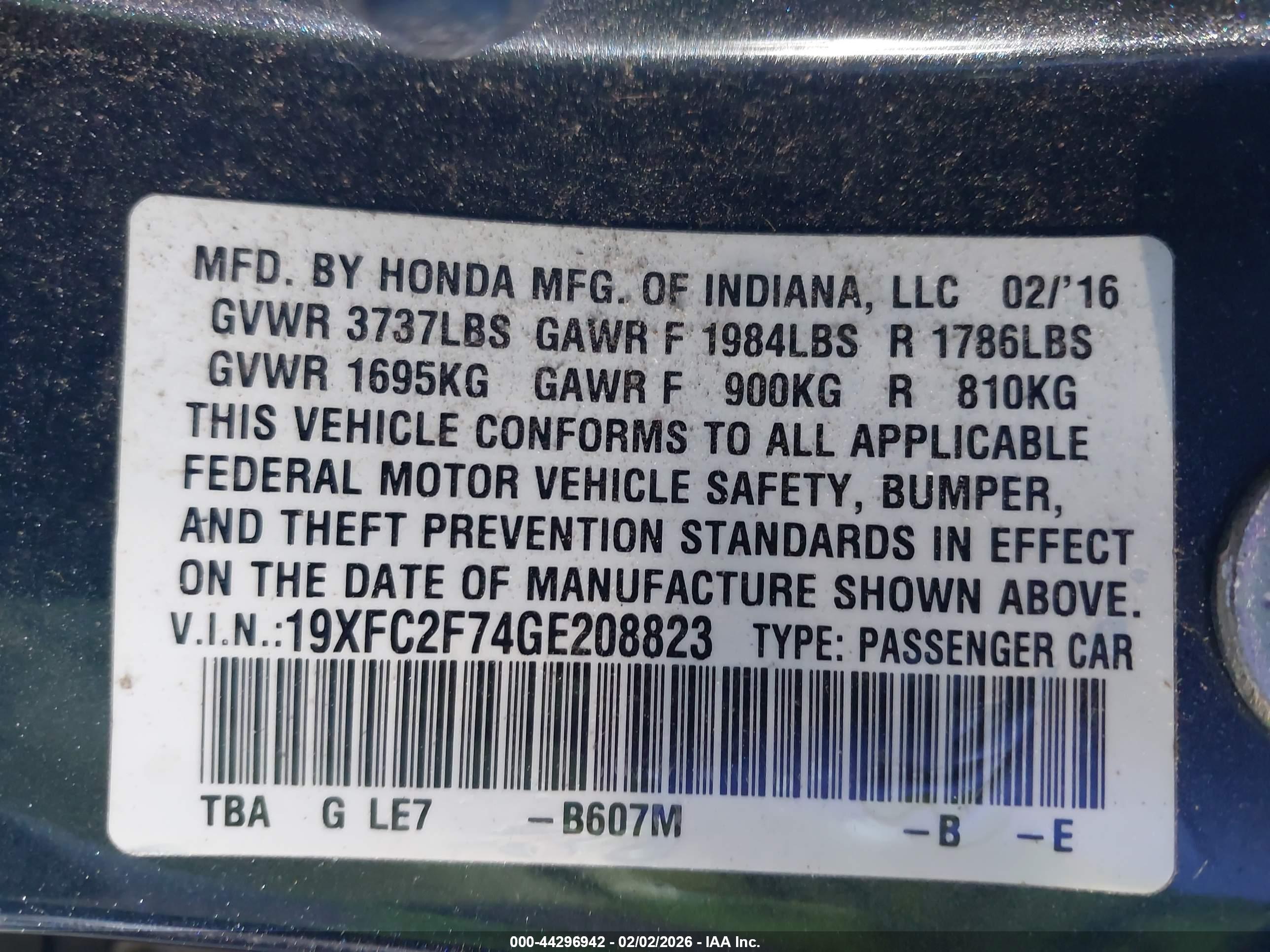 HONDA CIVIC image 9