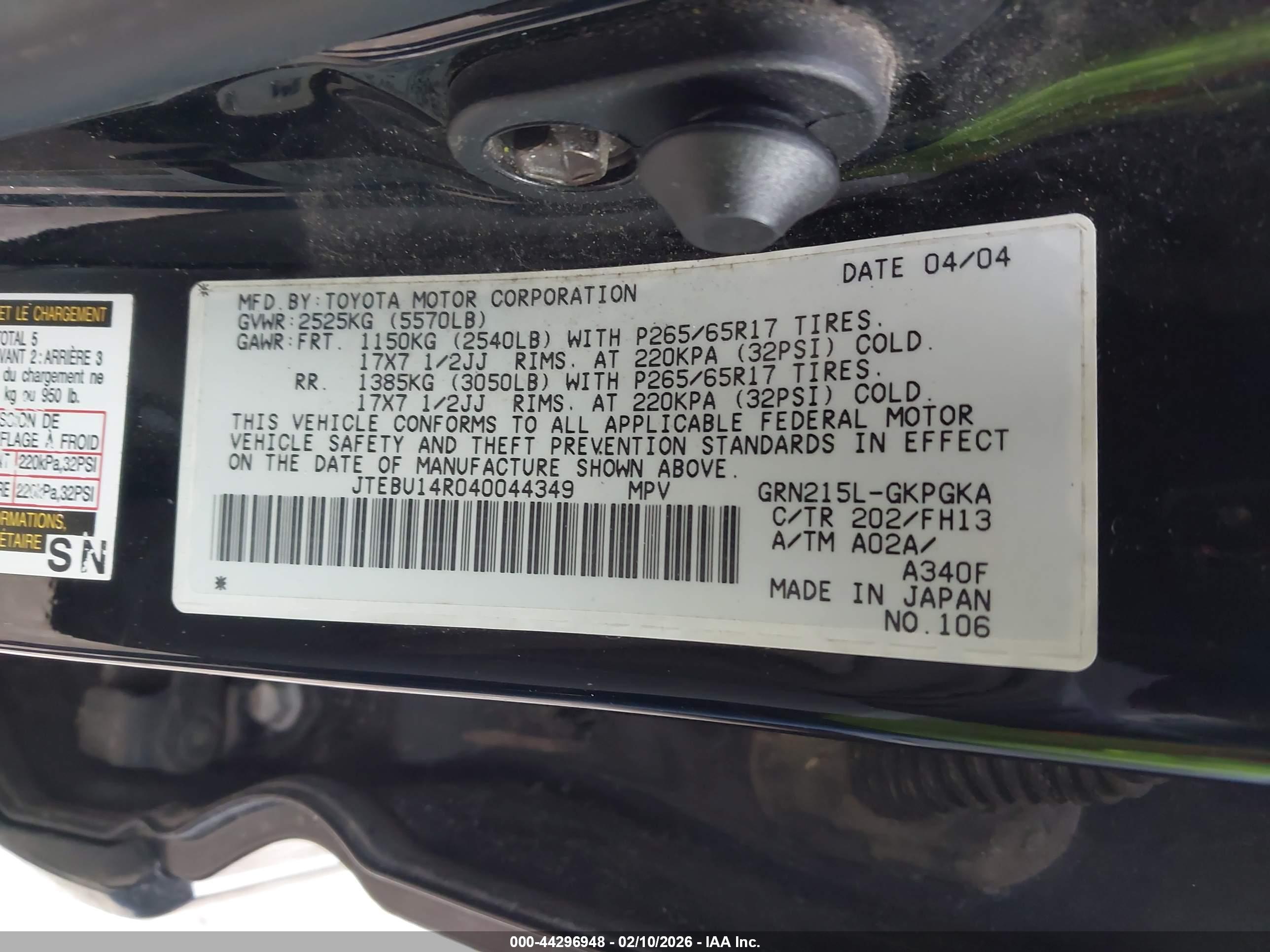 TOYOTA 4RUNNER image 9