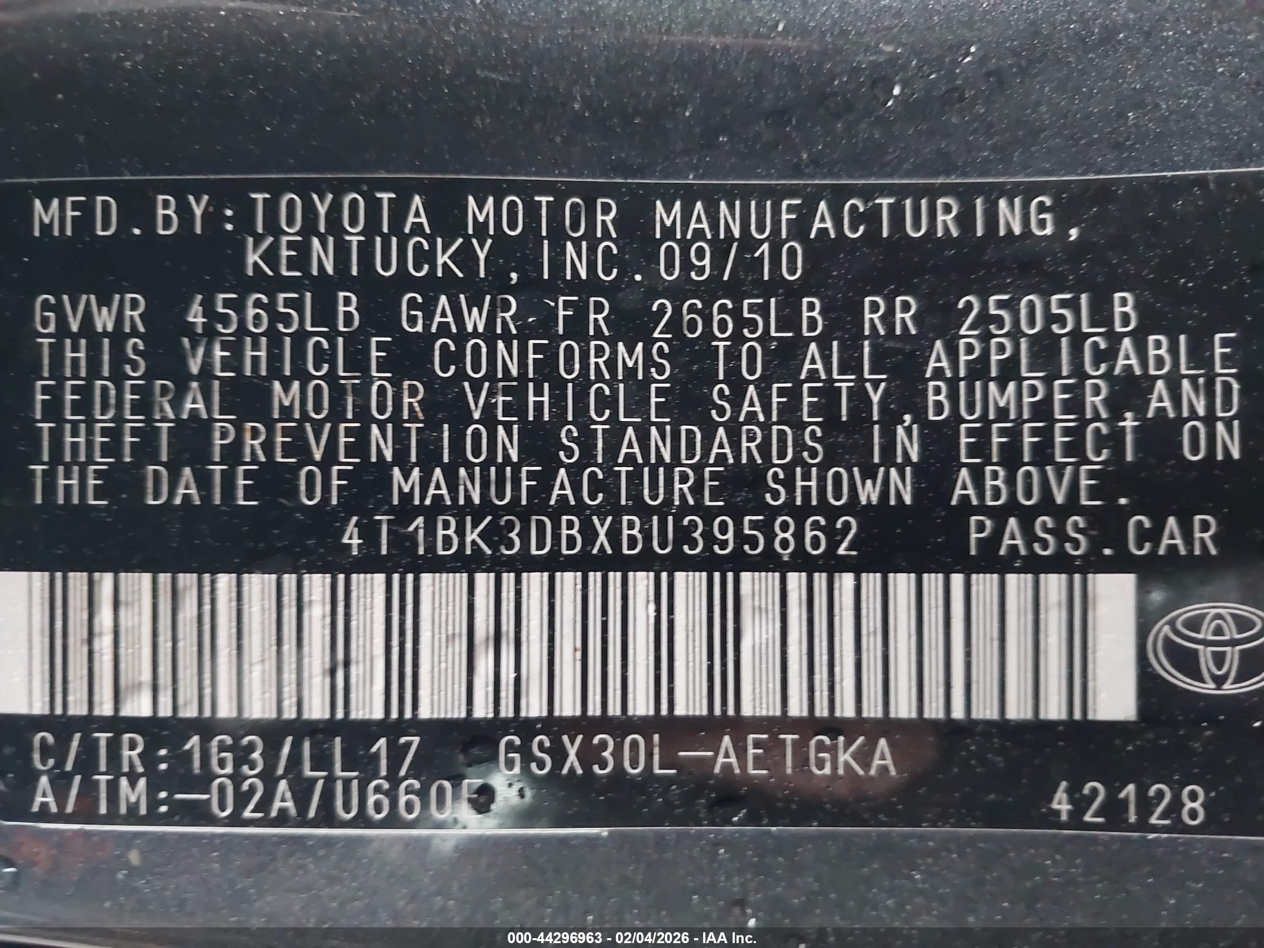 TOYOTA AVALON image 9