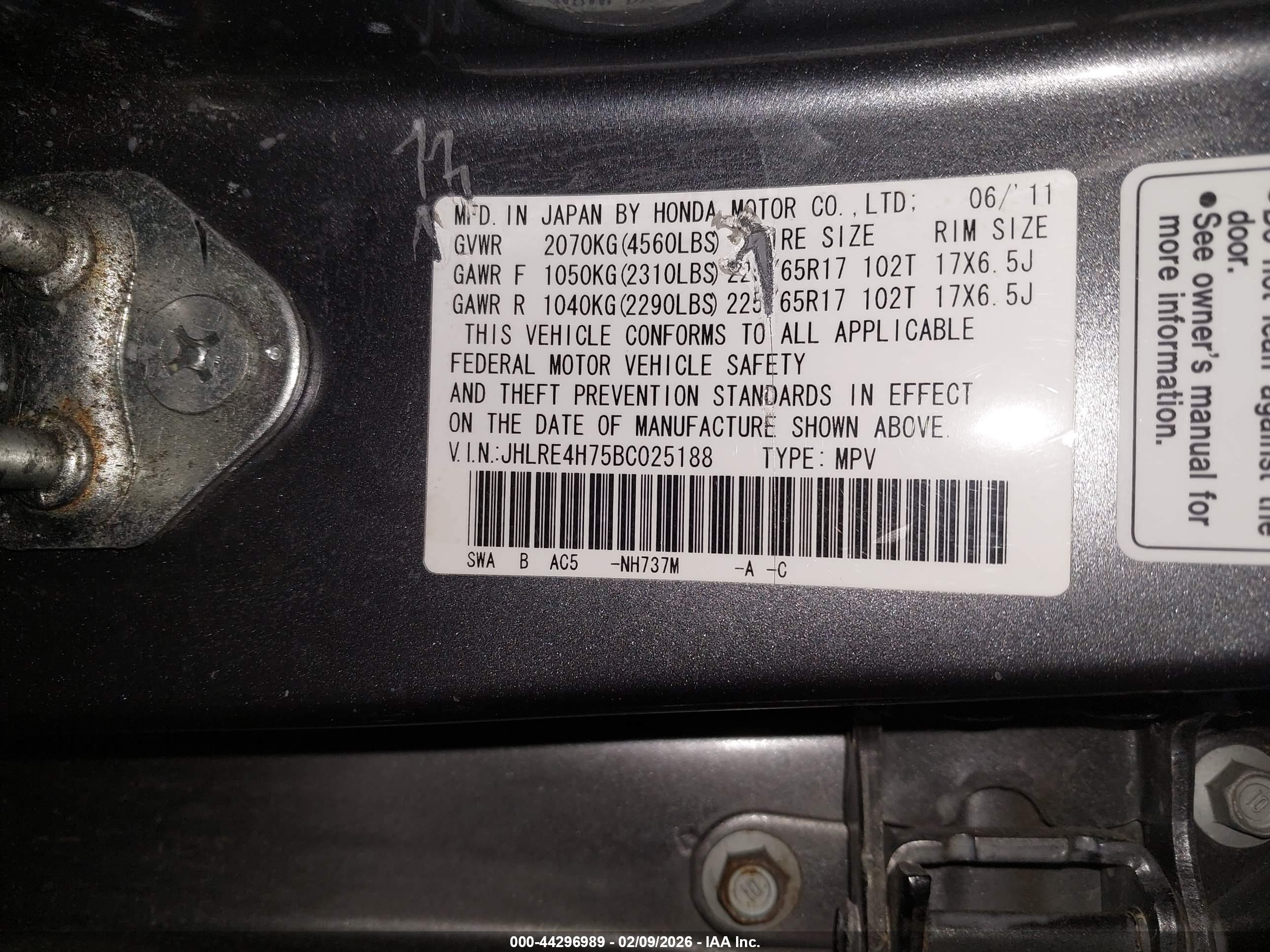 HONDA CR-V image 9