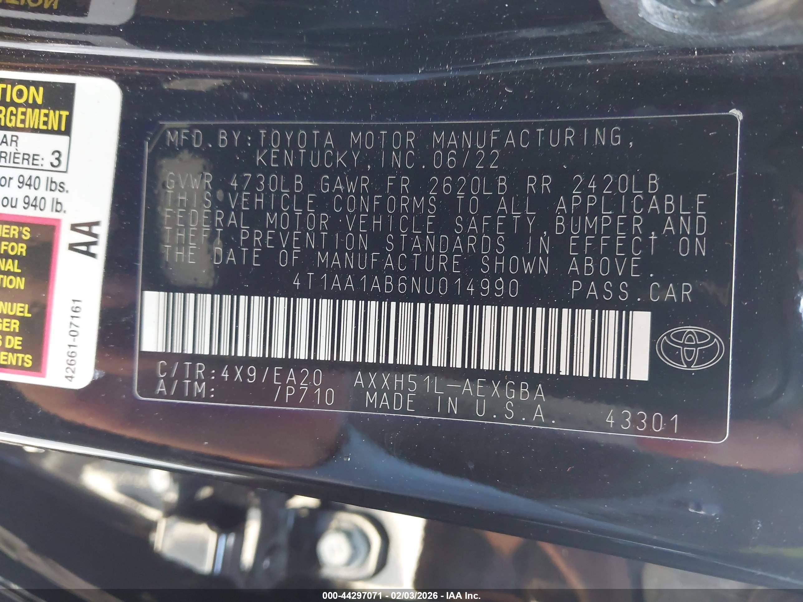 TOYOTA AVALON image 9