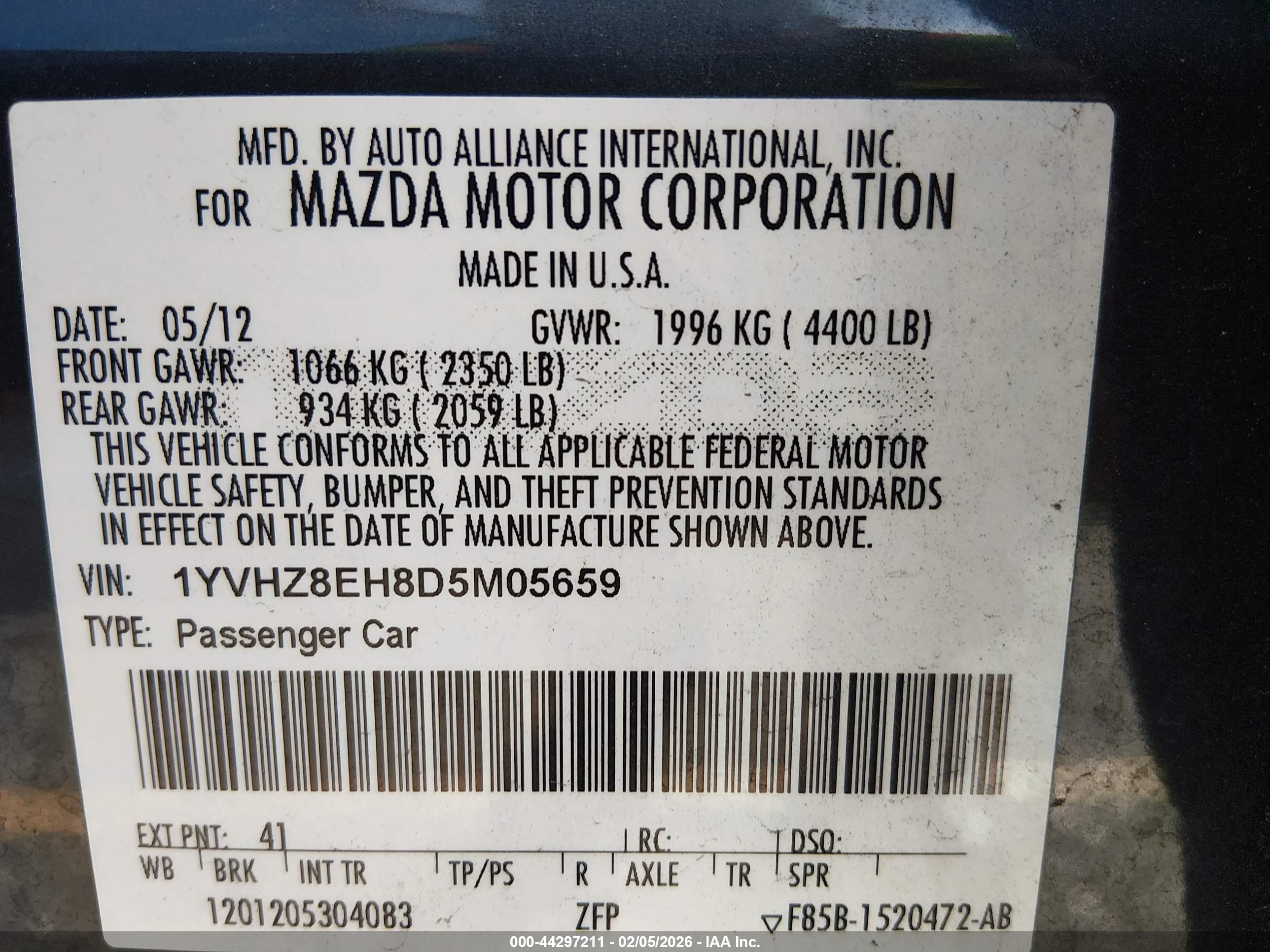 MAZDA MAZDA6 image 9