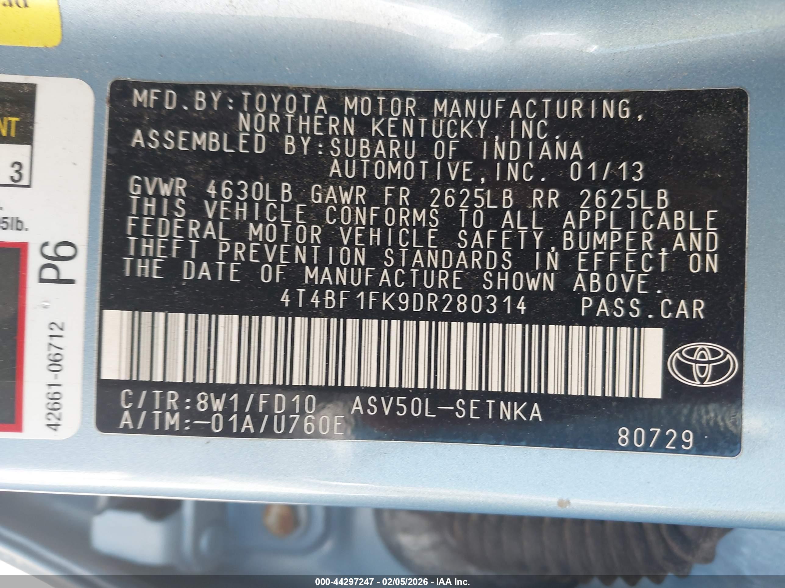 TOYOTA CAMRY image 9