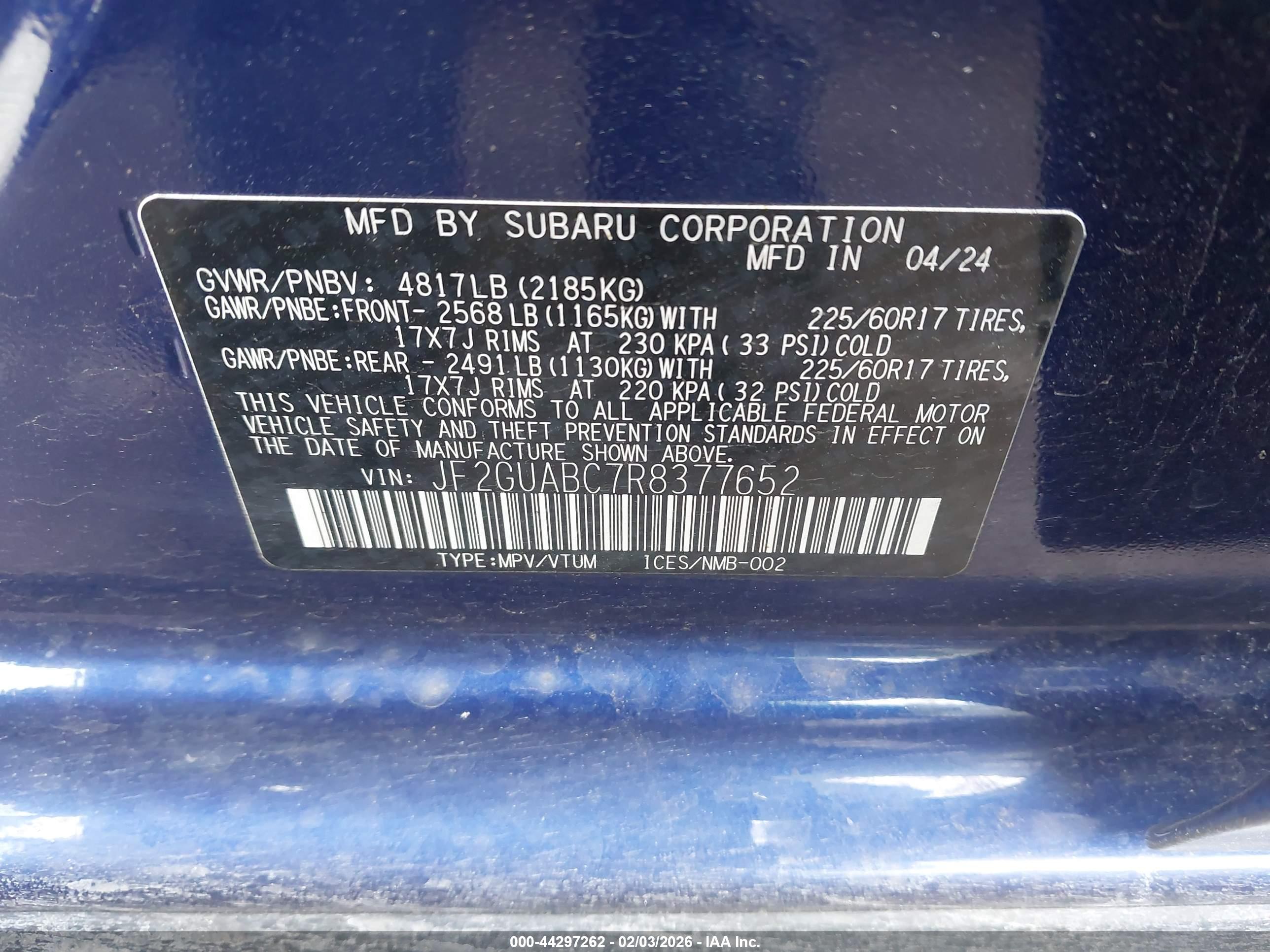 SUBARU CROSSTREK image 9