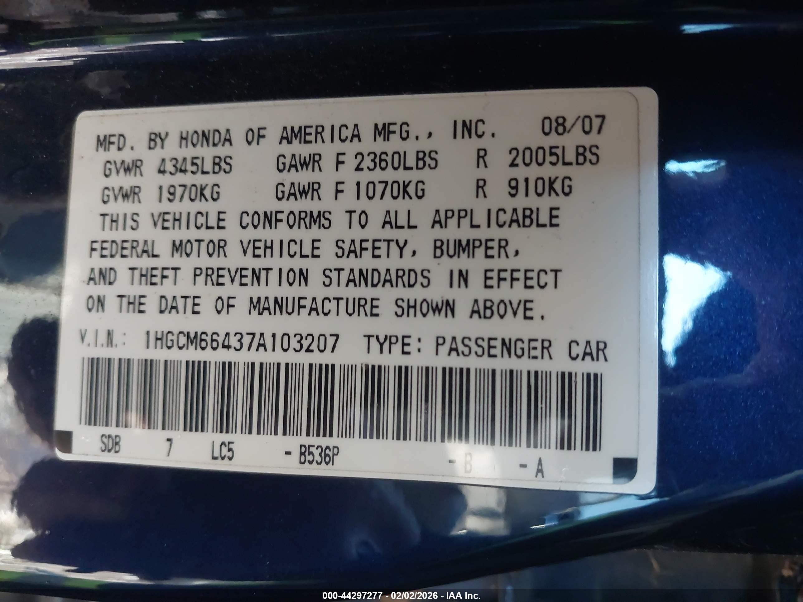 HONDA ACCORD image 9