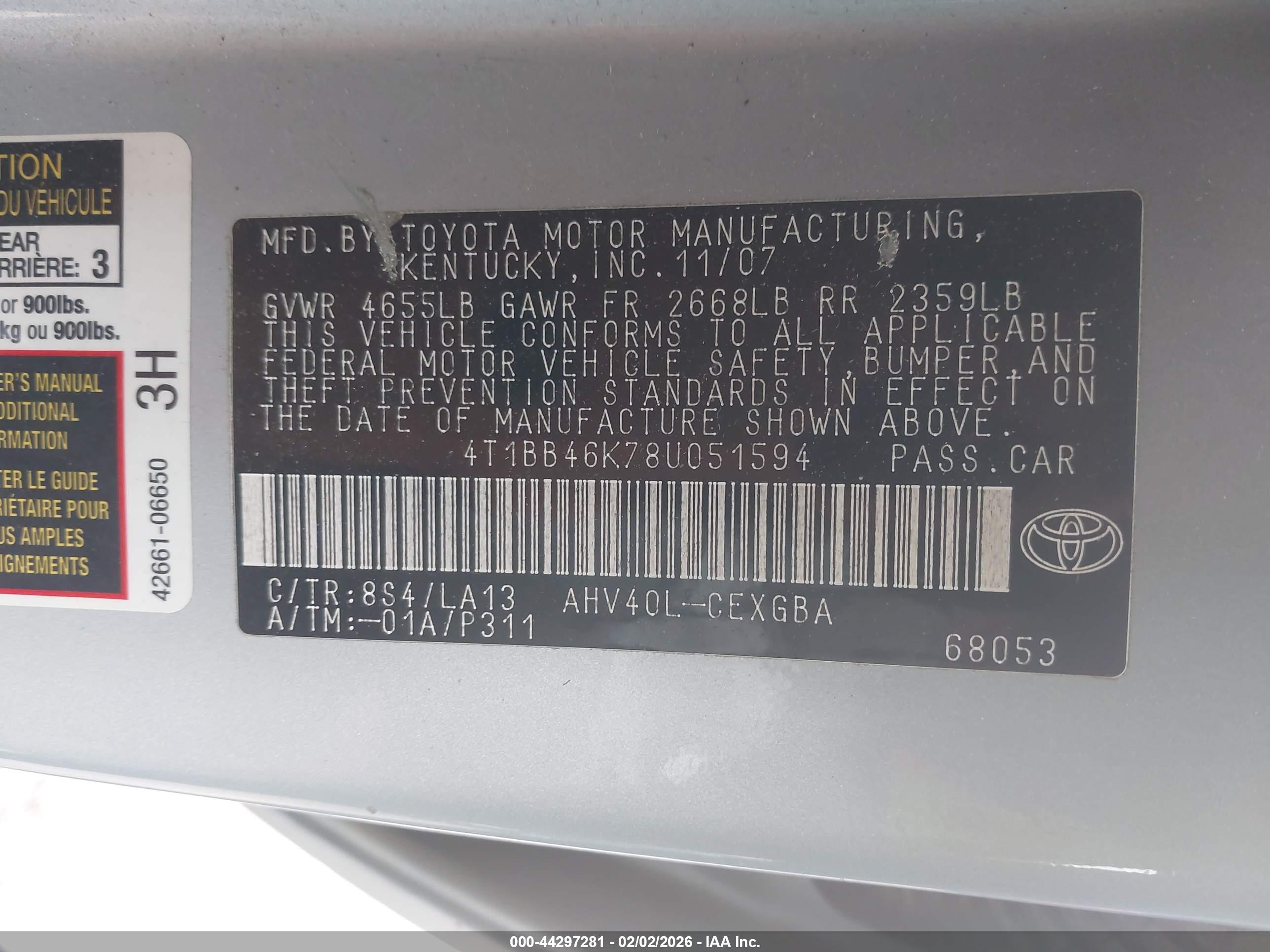 TOYOTA CAMRY image 9