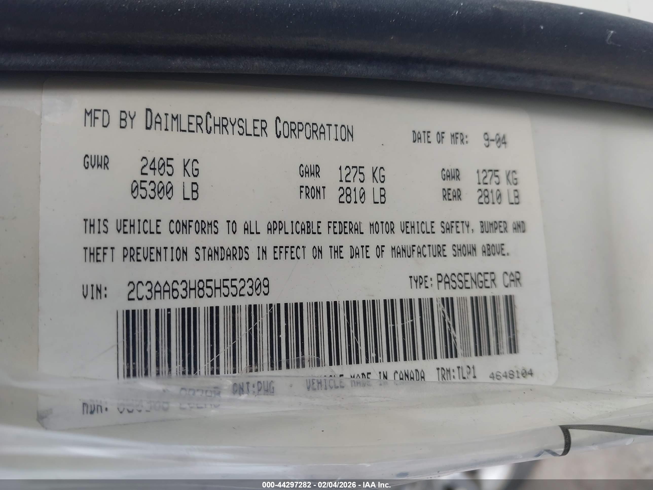 CHRYSLER 300C image 9