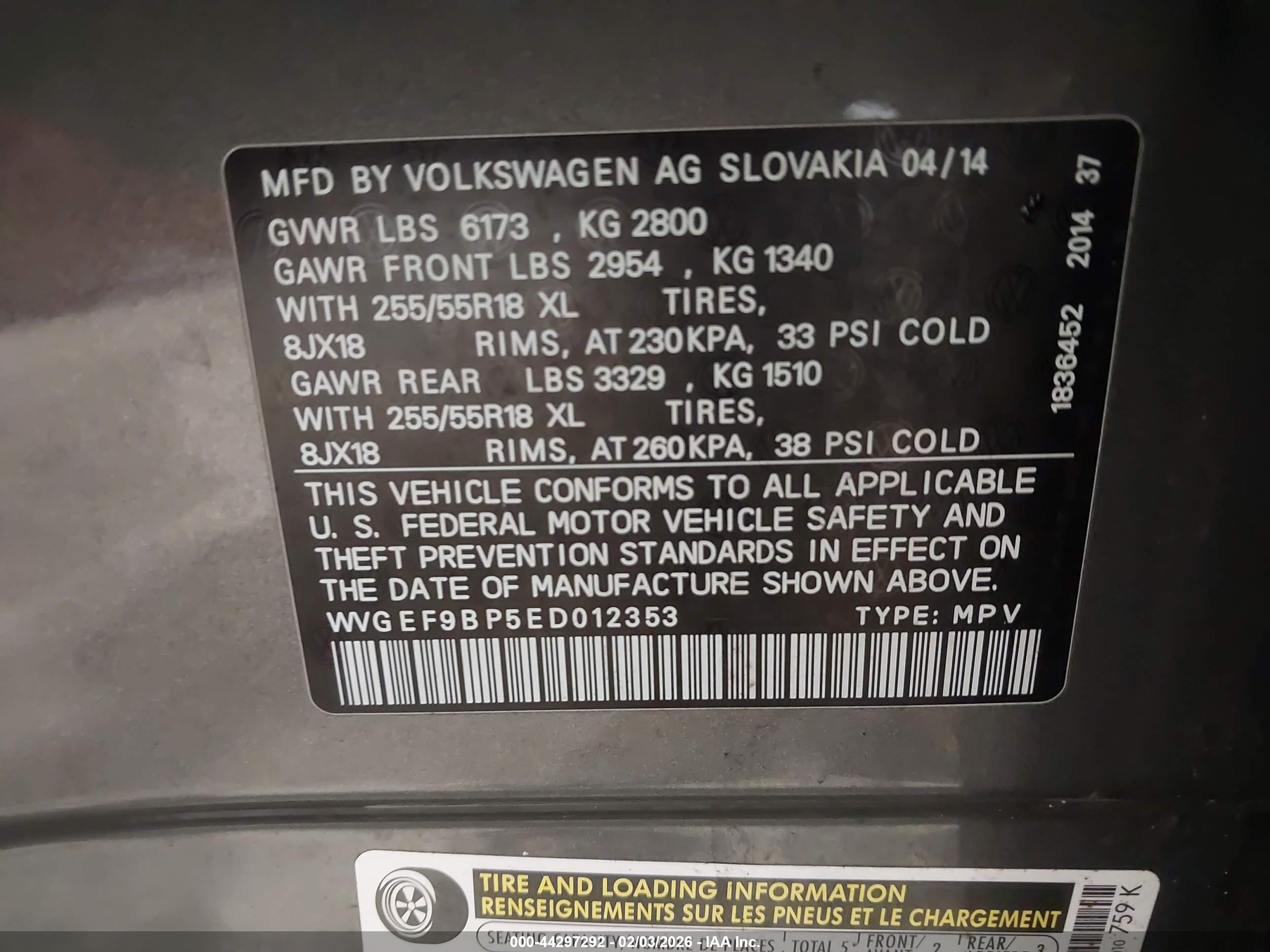 VOLKSWAGEN TOUAREG image 9