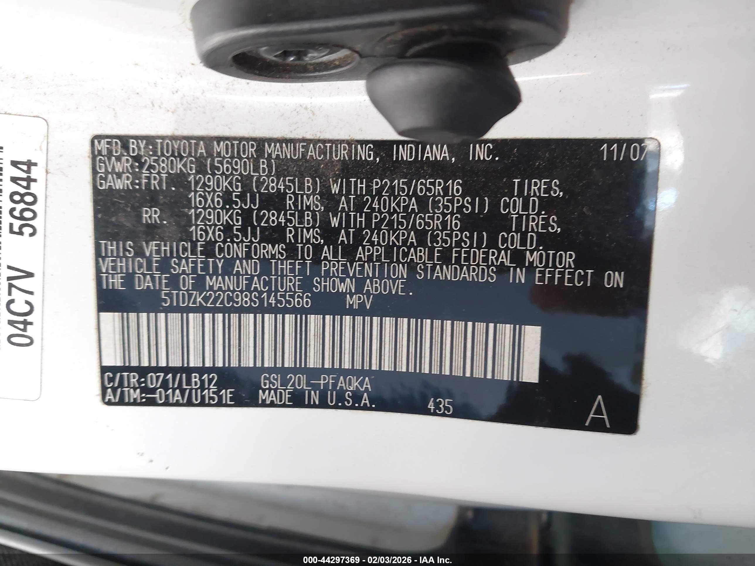 TOYOTA SIENNA image 9