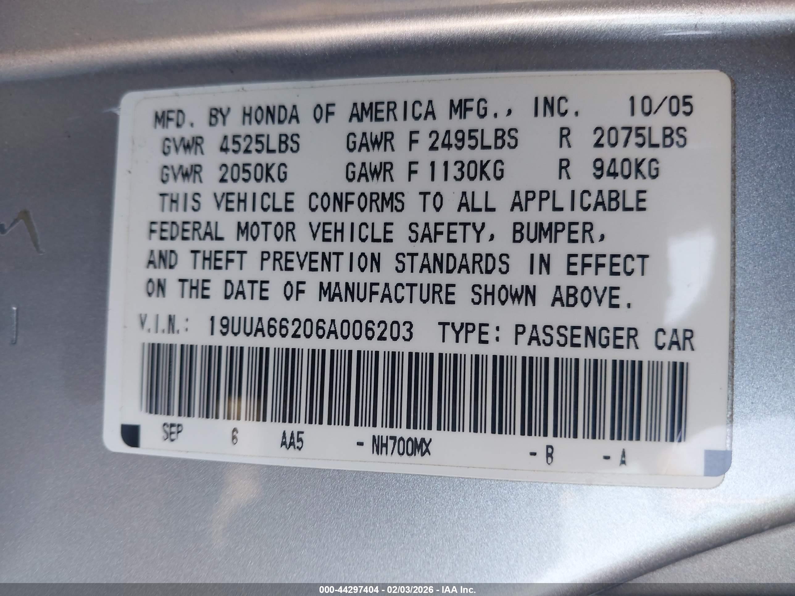 ACURA TL image 9