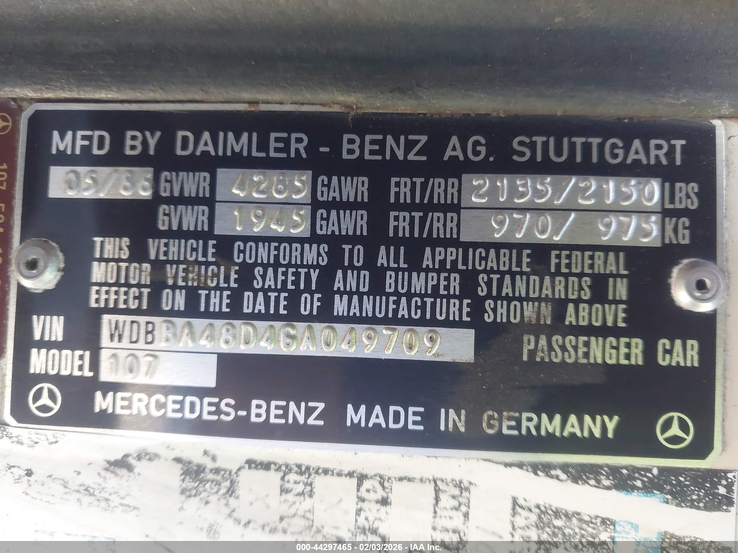 MERCEDES-BENZ 560 image 9