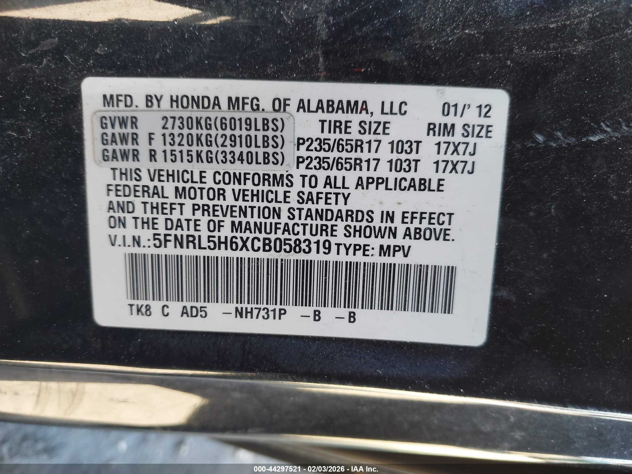 HONDA ODYSSEY image 9