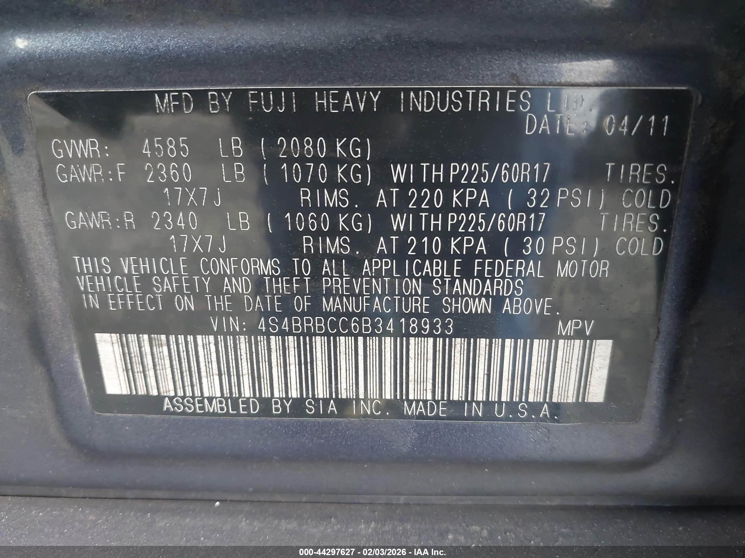 SUBARU OUTBACK image 9