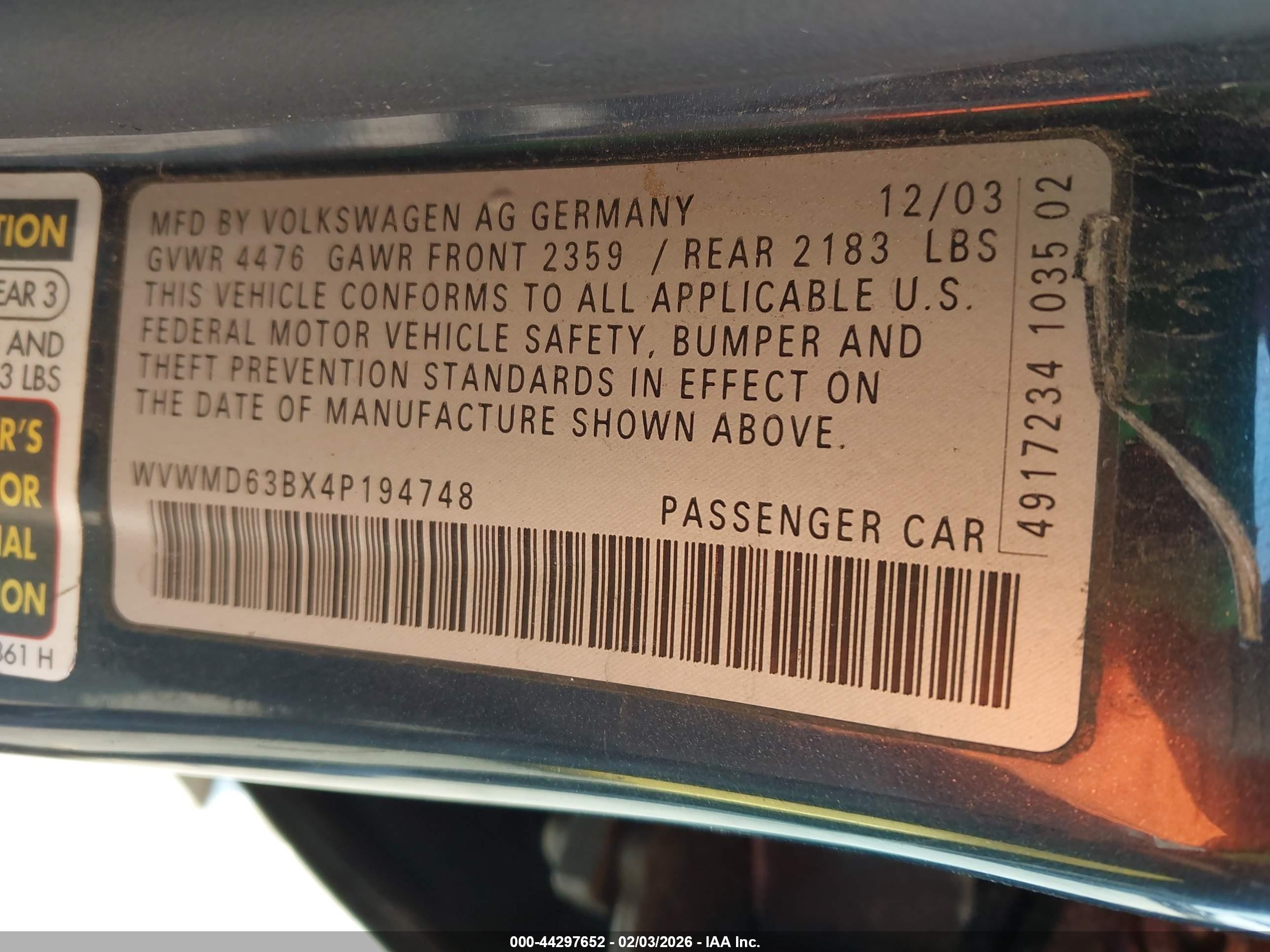 VOLKSWAGEN PASSAT image 9