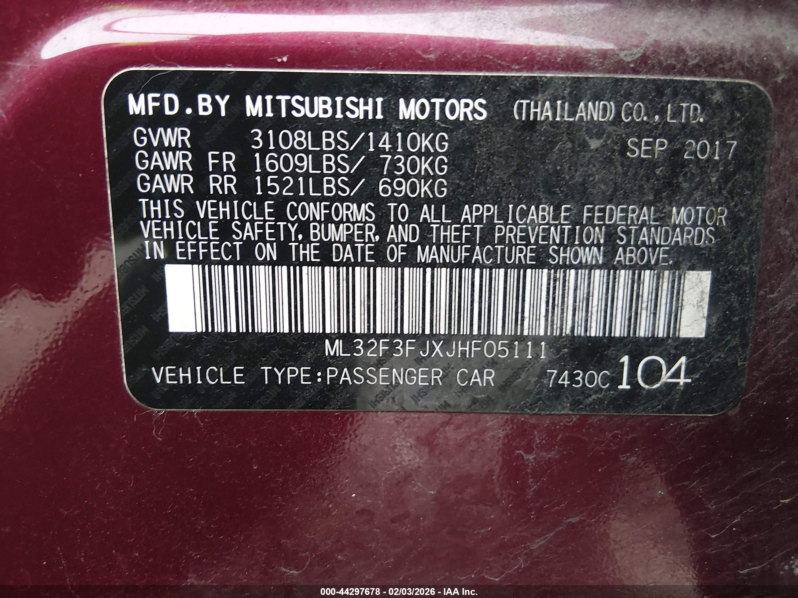 MITSUBISHI MIRAGE image 9