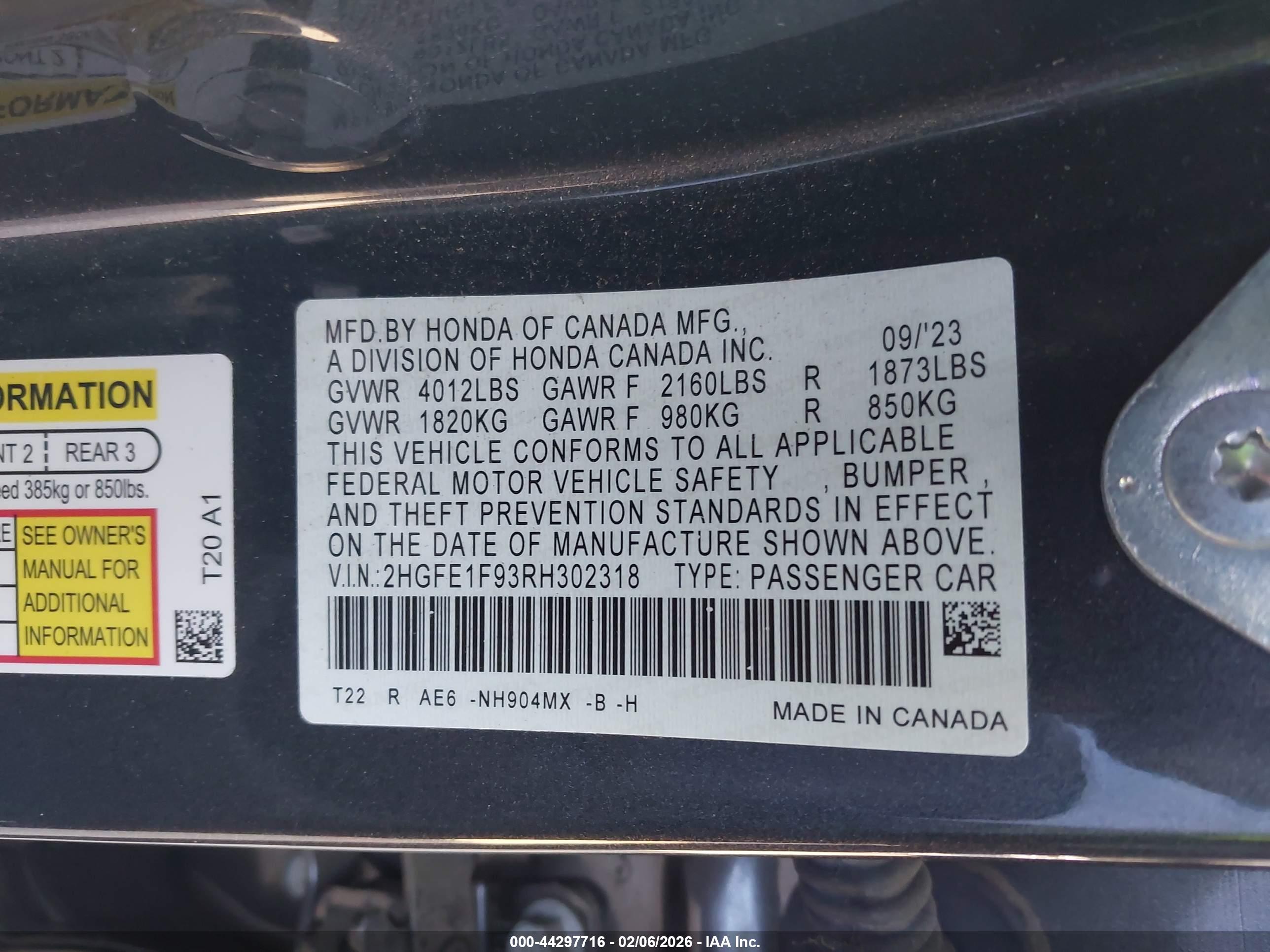 HONDA CIVIC image 9