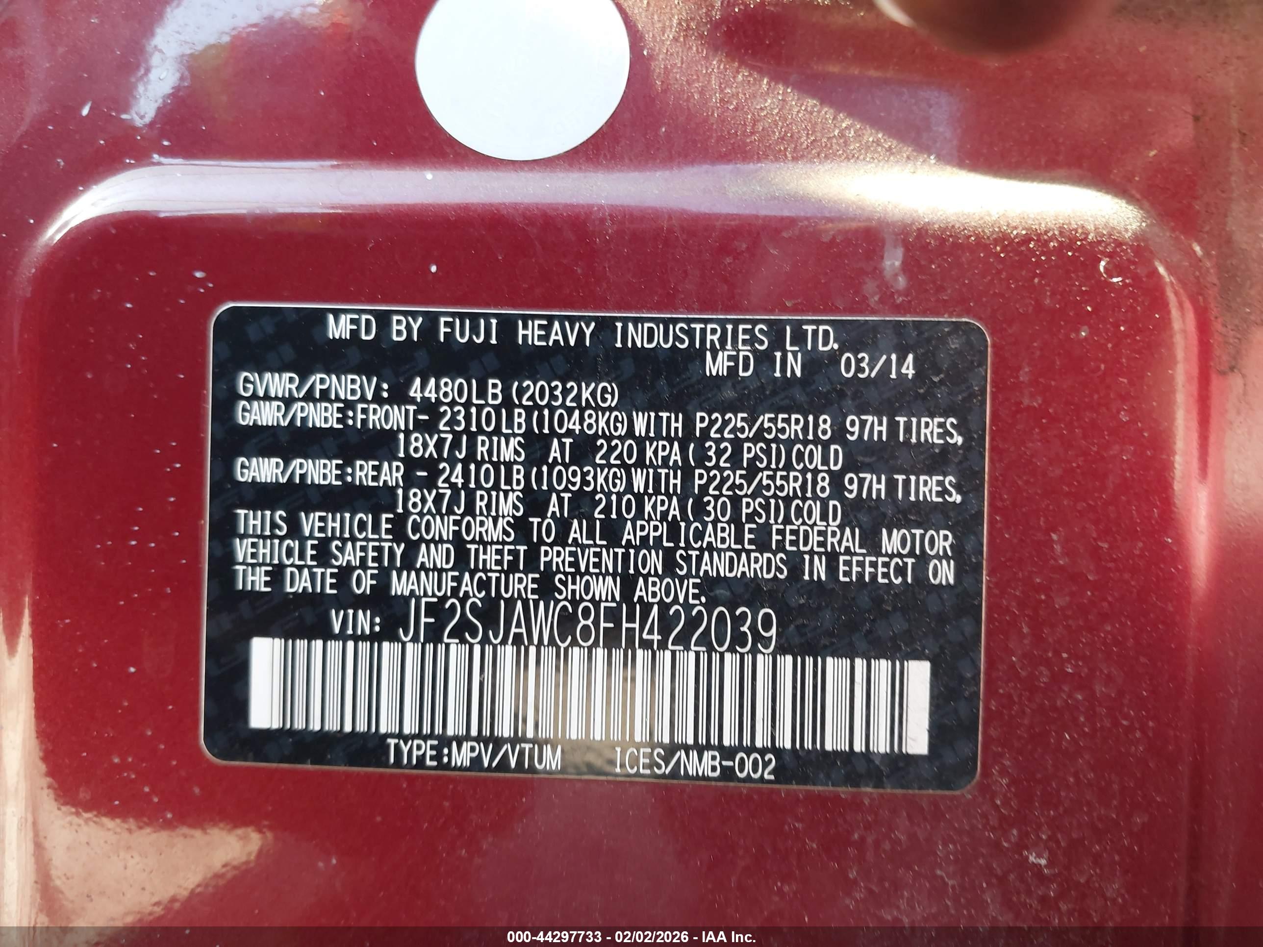 SUBARU FORESTER image 9