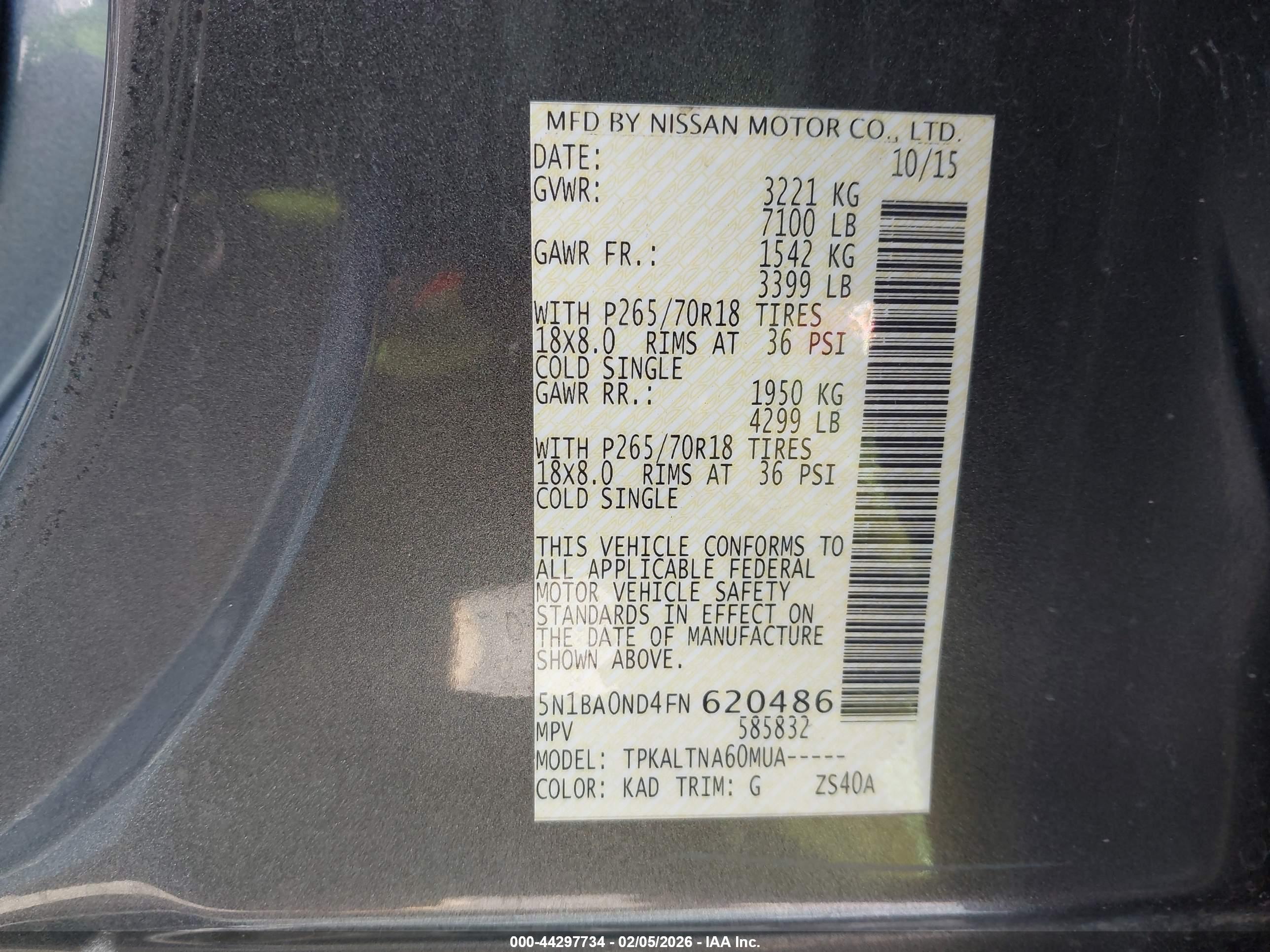 NISSAN ARMADA image 9
