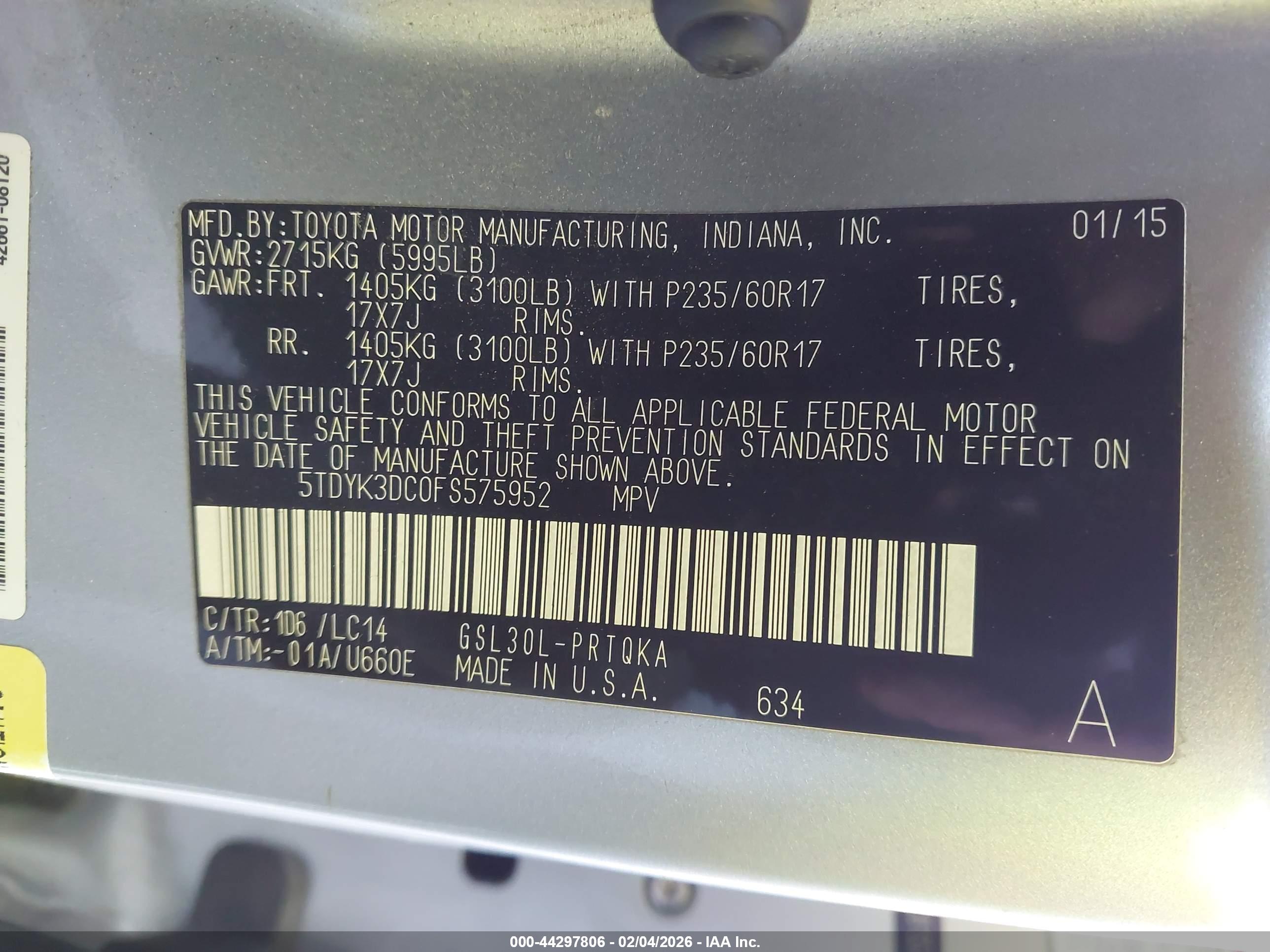 TOYOTA SIENNA image 9