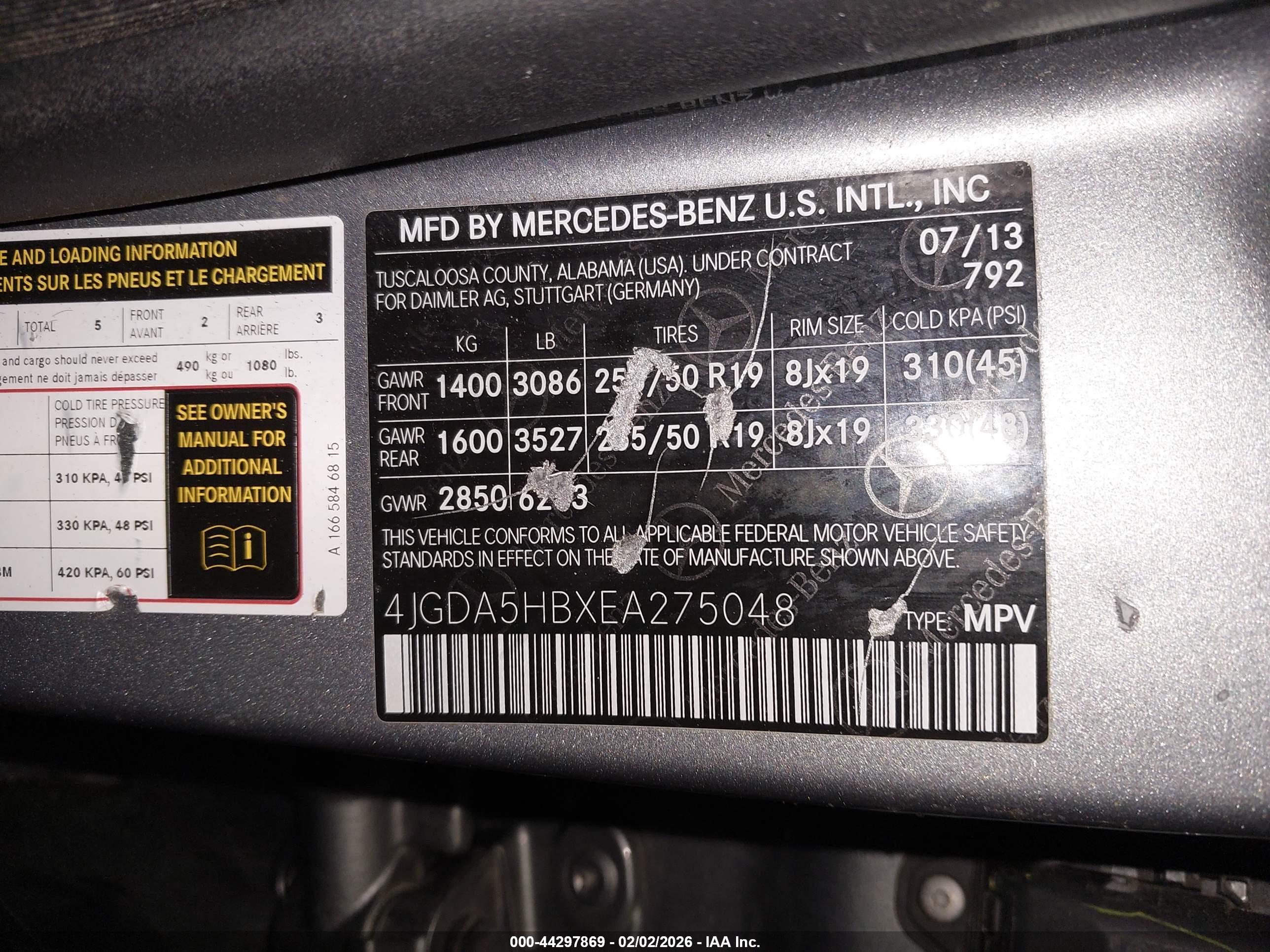 MERCEDES-BENZ ML image 9