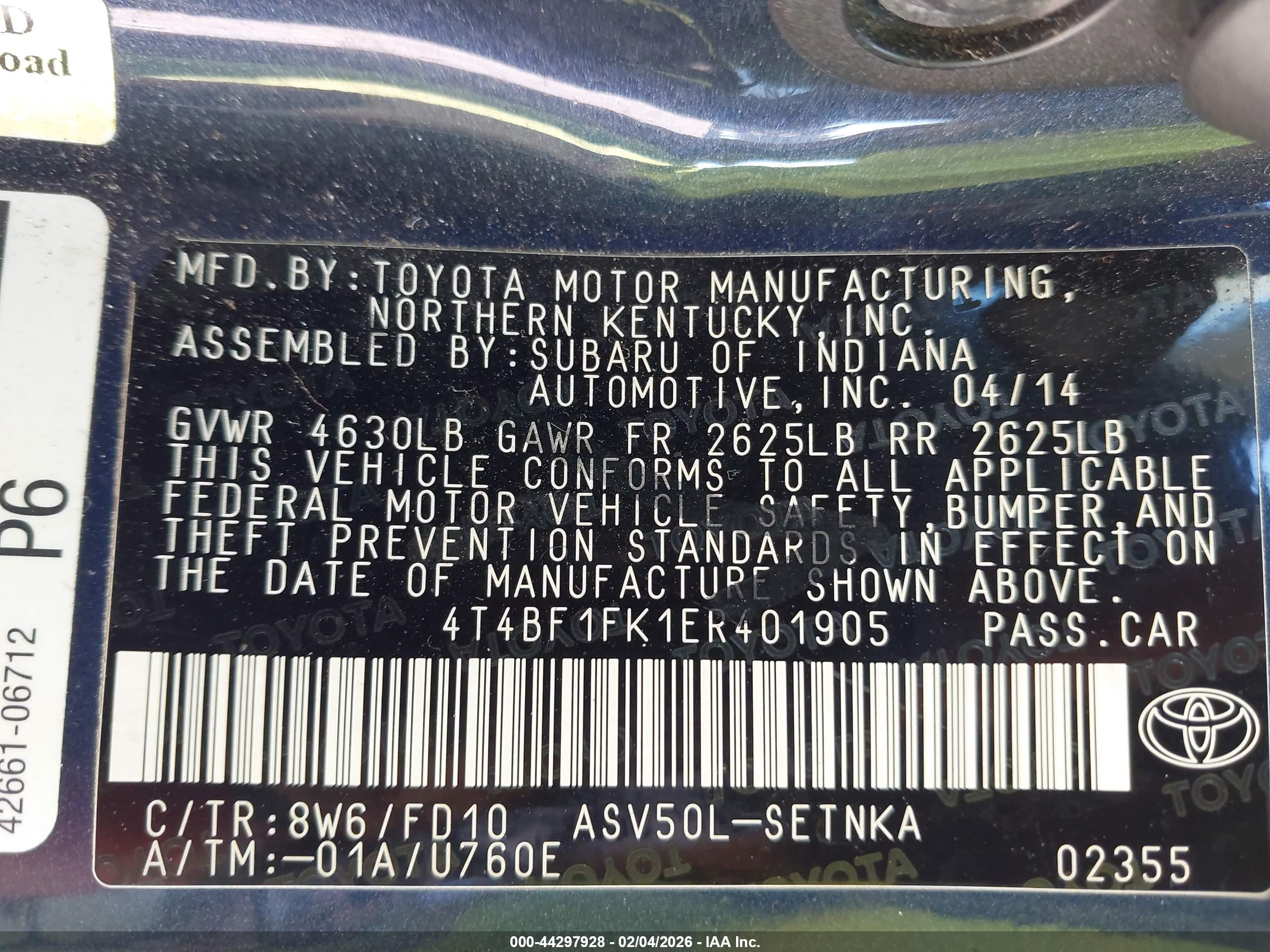 TOYOTA CAMRY image 9