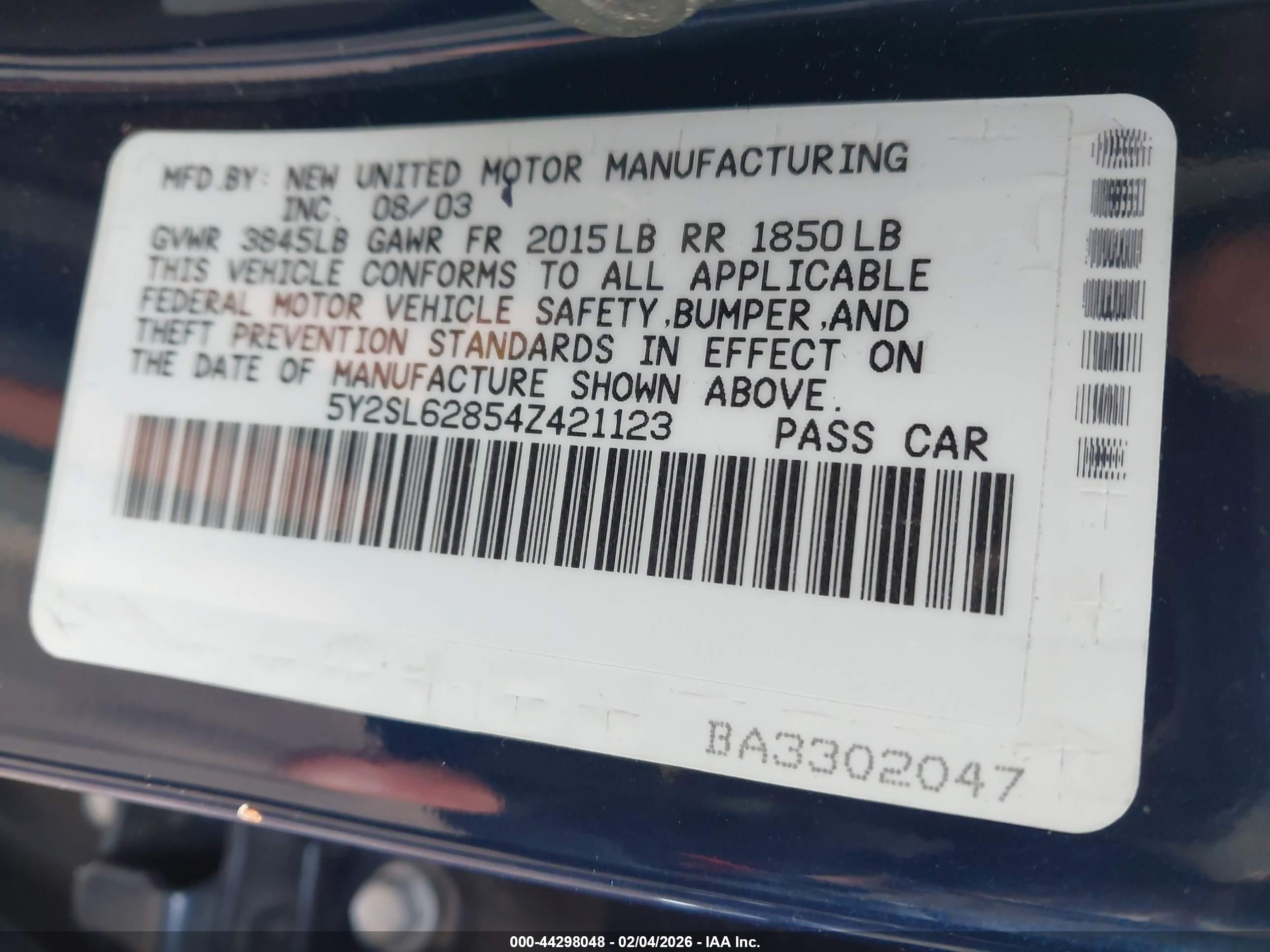PONTIAC VIBE image 9