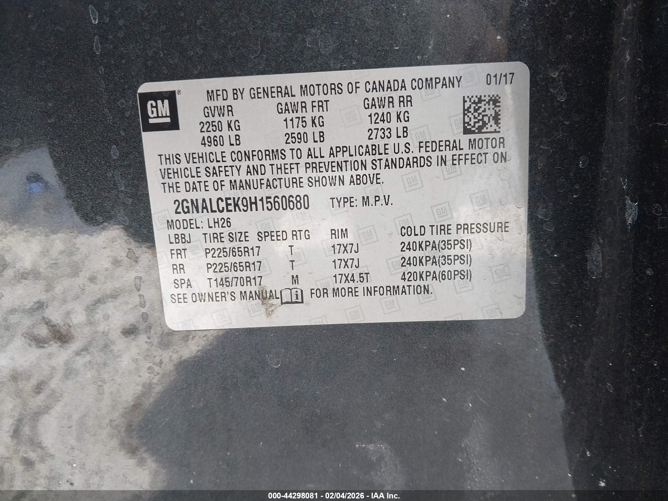CHEVROLET EQUINOX image 9