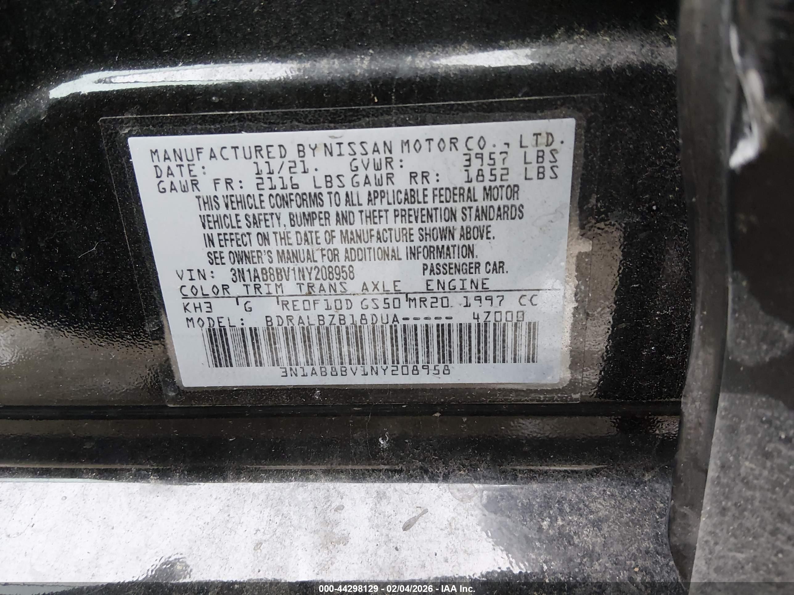 NISSAN SENTRA image 9
