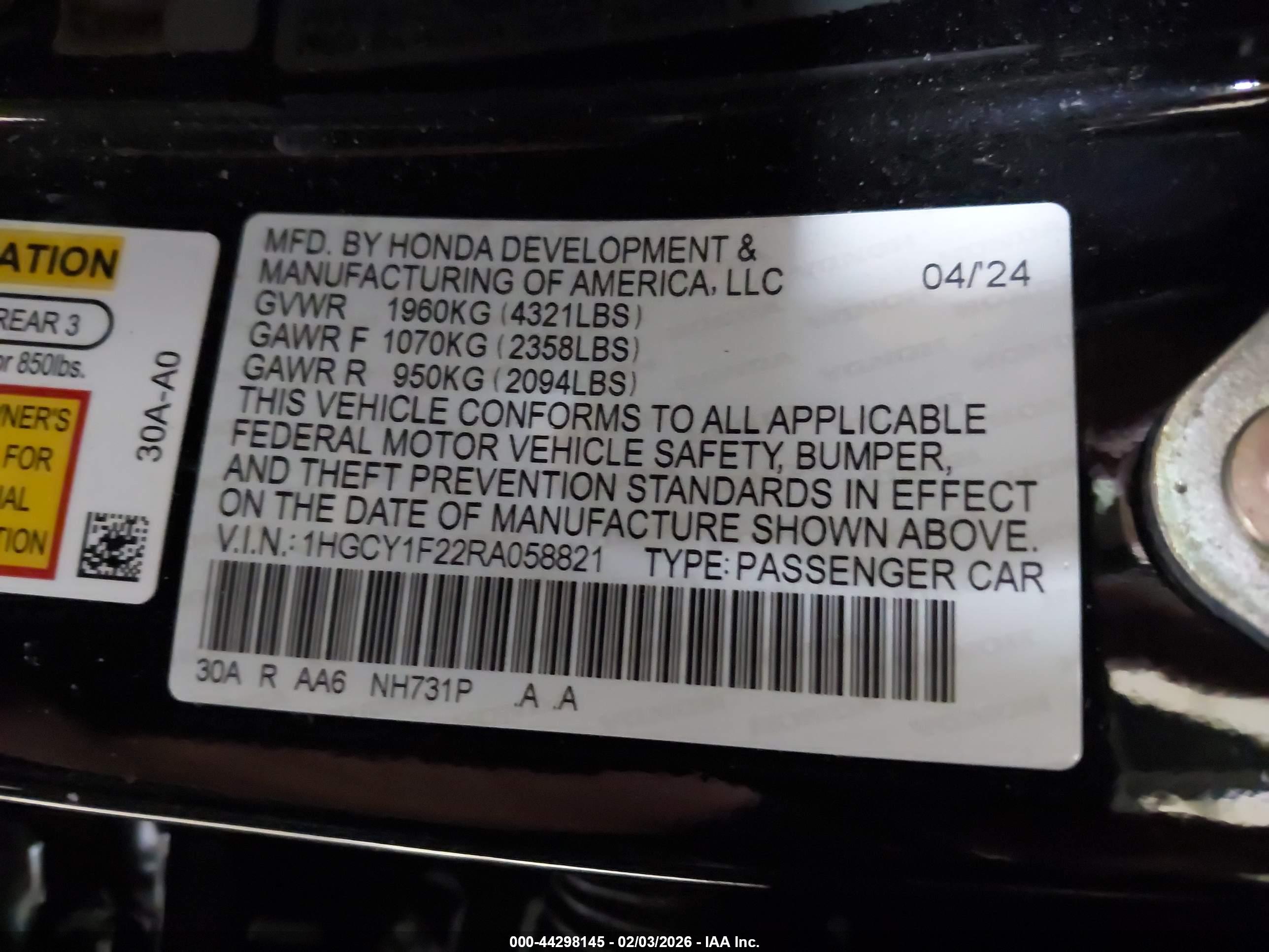 HONDA ACCORD image 9