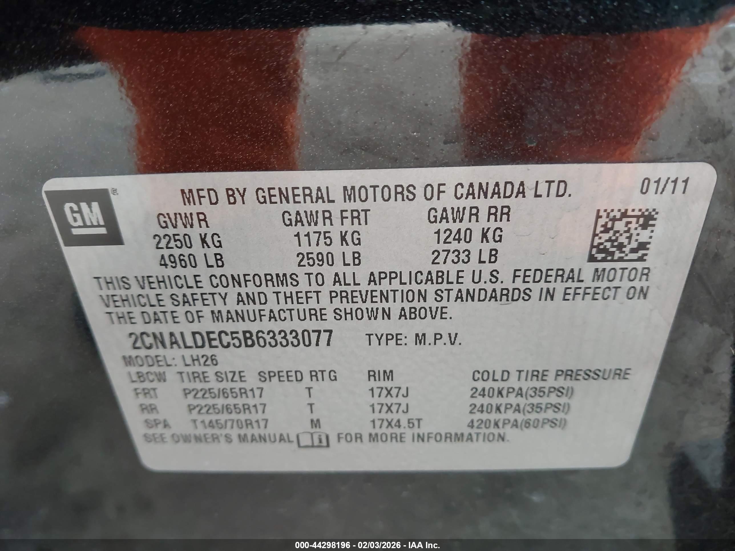 CHEVROLET EQUINOX image 9